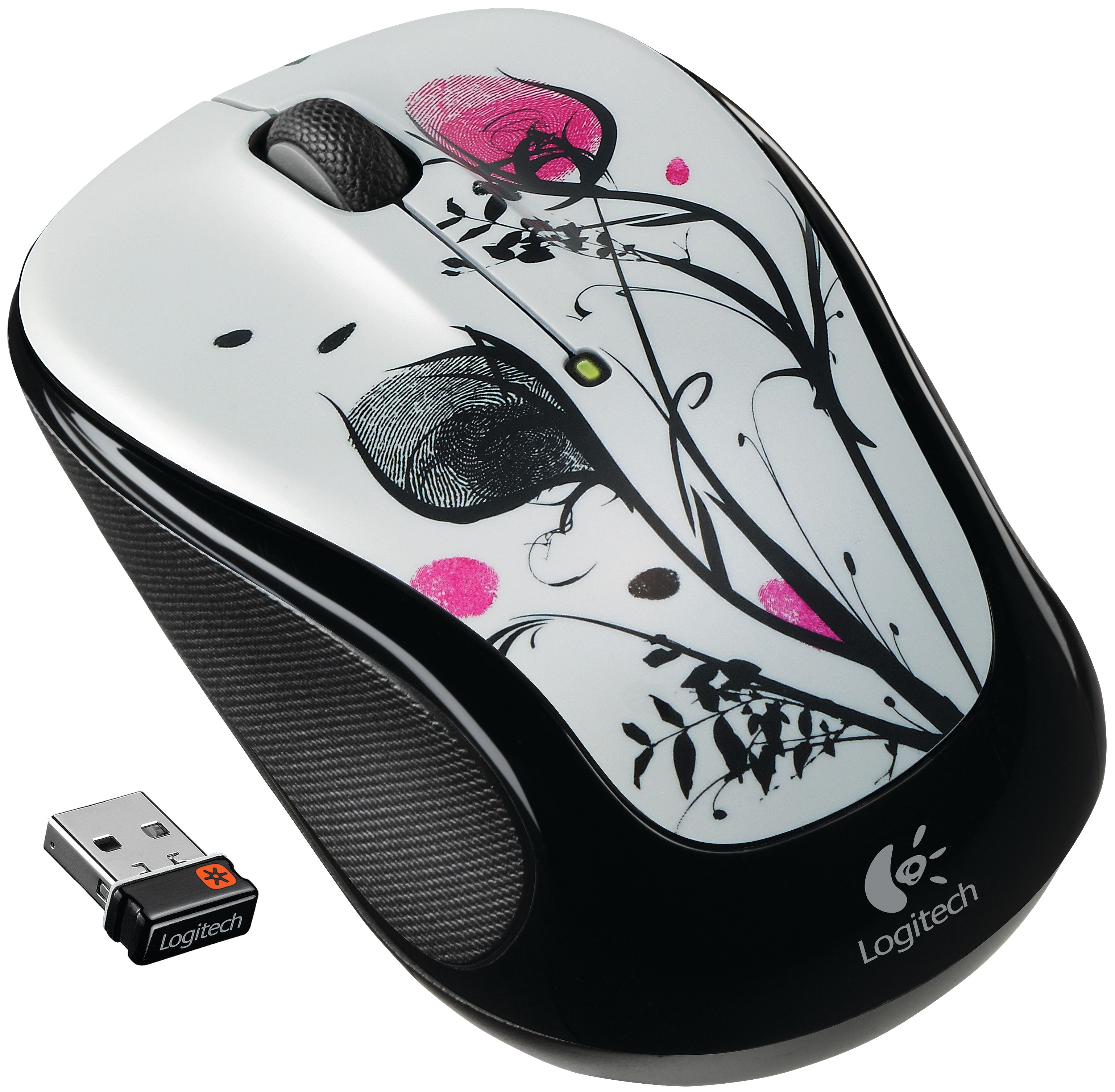 Logitech Tr&aring;dl&ouml;s mus M325 (Fingerprints Flowers)