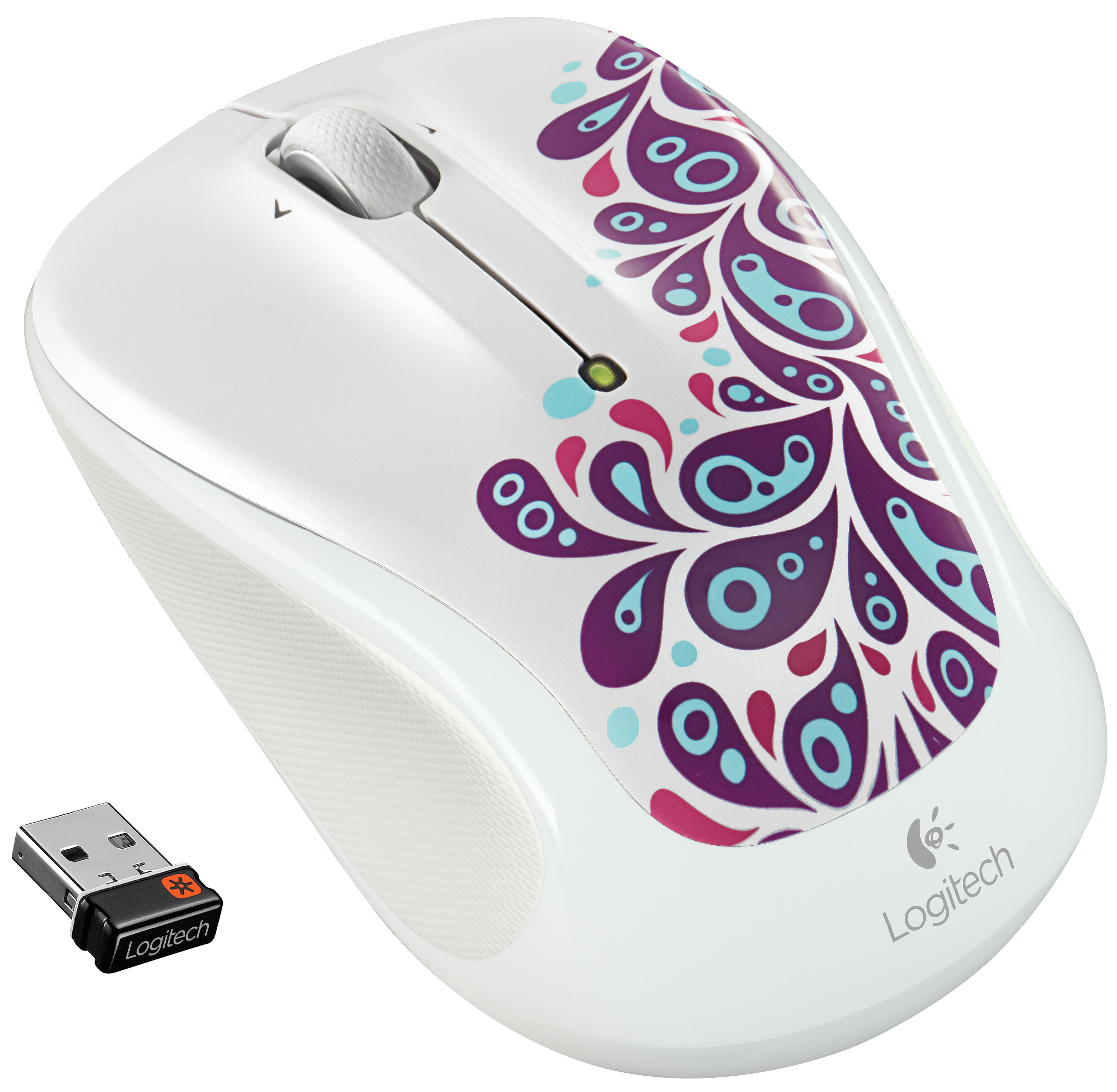 Logitech Trådlös Mus M325 (paisleymönster)
