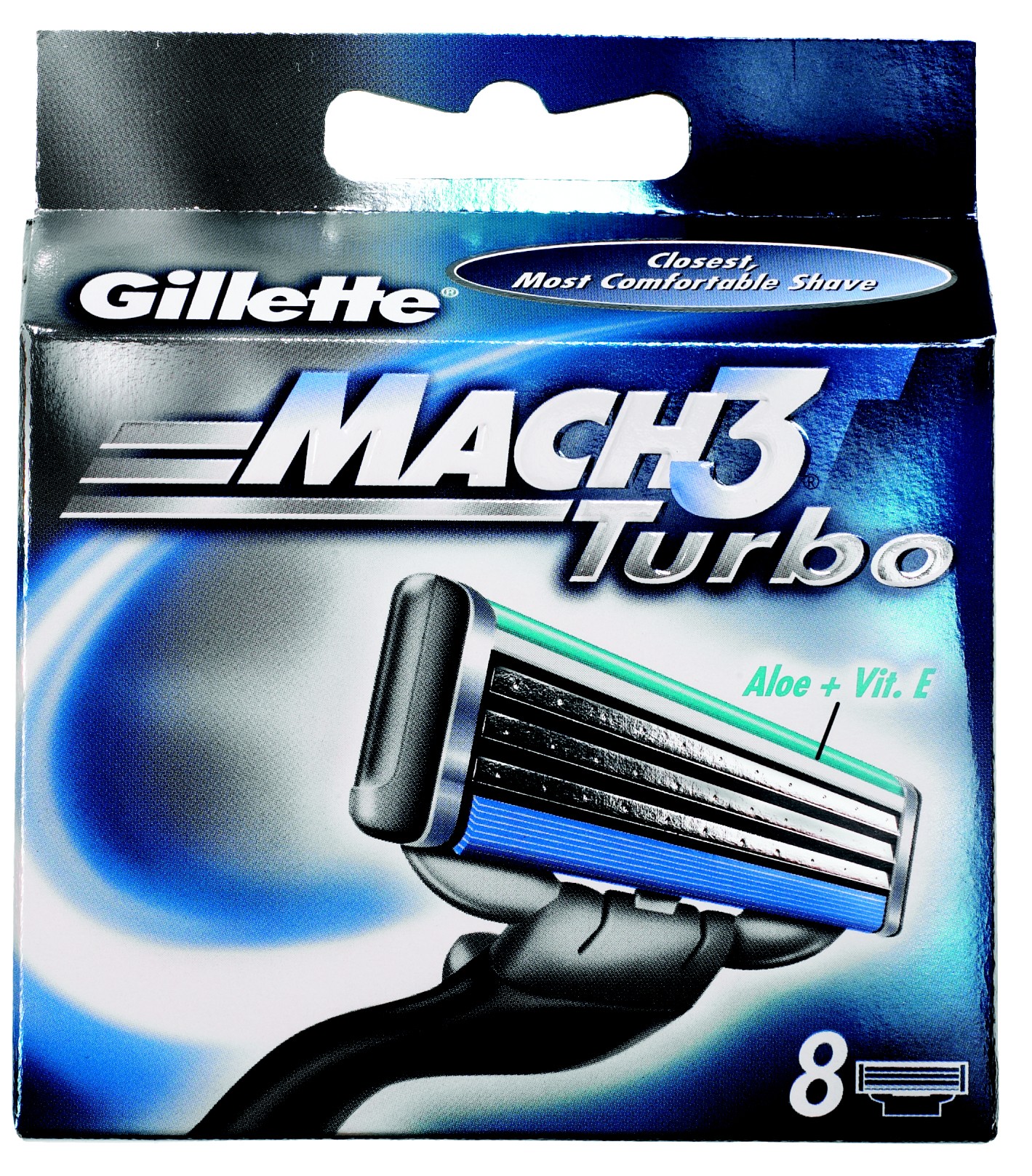 Gillette Mach3 Turbo partahöylän teräpakkaus
