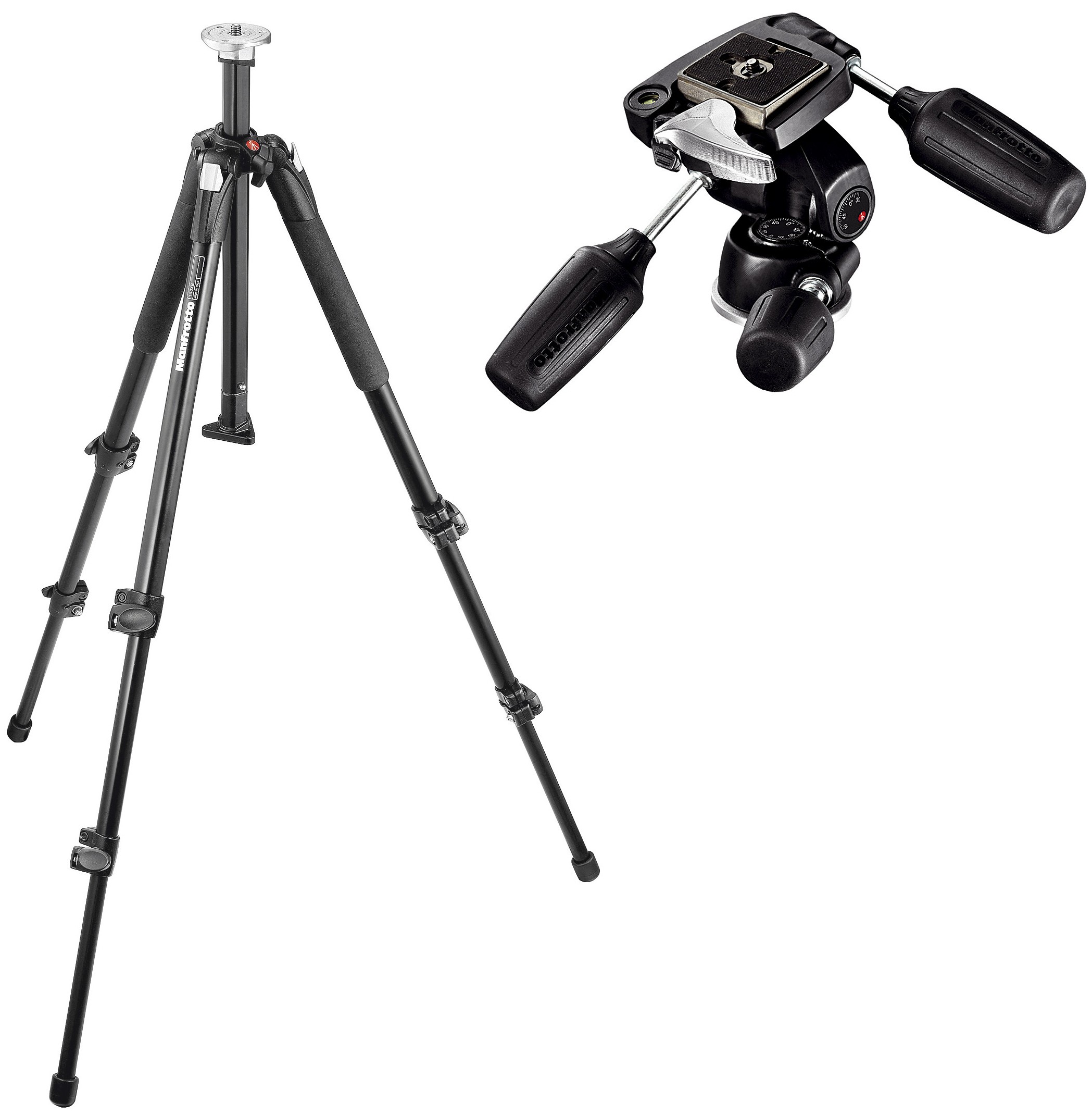 Manfrotto stativ og stativhoved 190XB + 804RC2