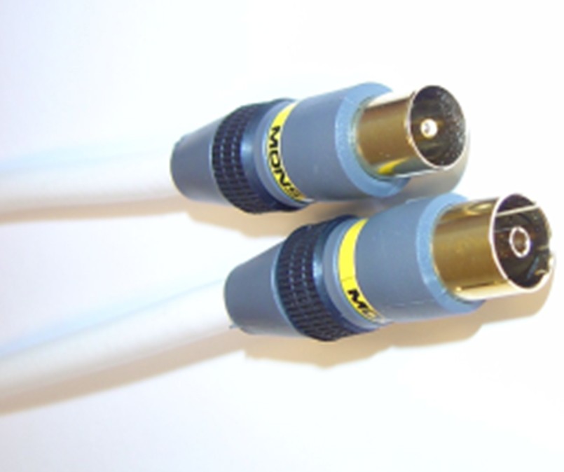 Monster Cable antennekabel (6 meter/hvit)