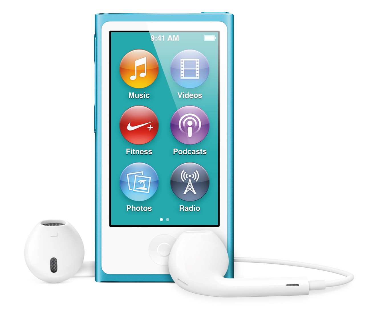 Apple iPod Nano 16 GB MD477HC/A modrý –  MP4 prehrávač