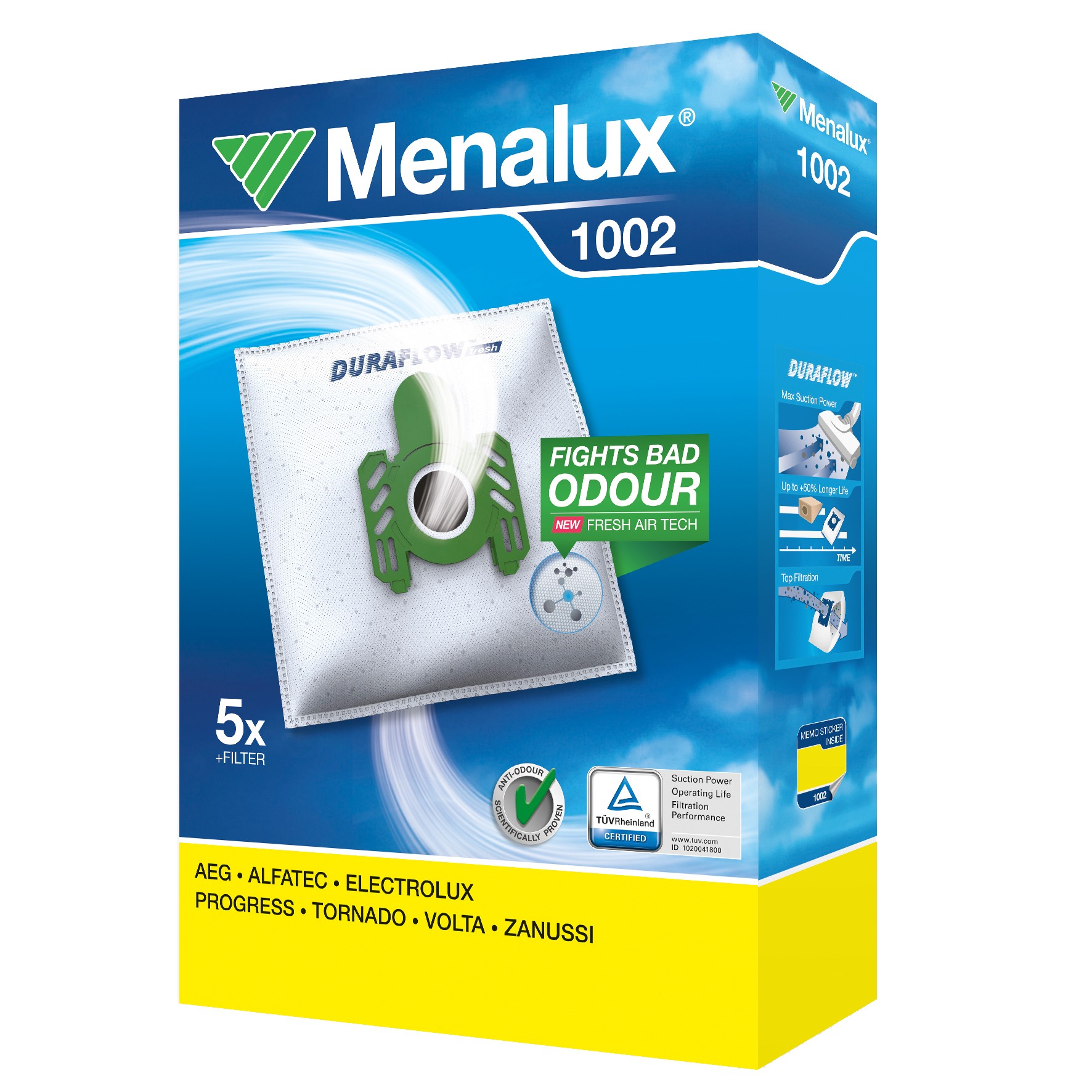 Menalux pölypussi 1002