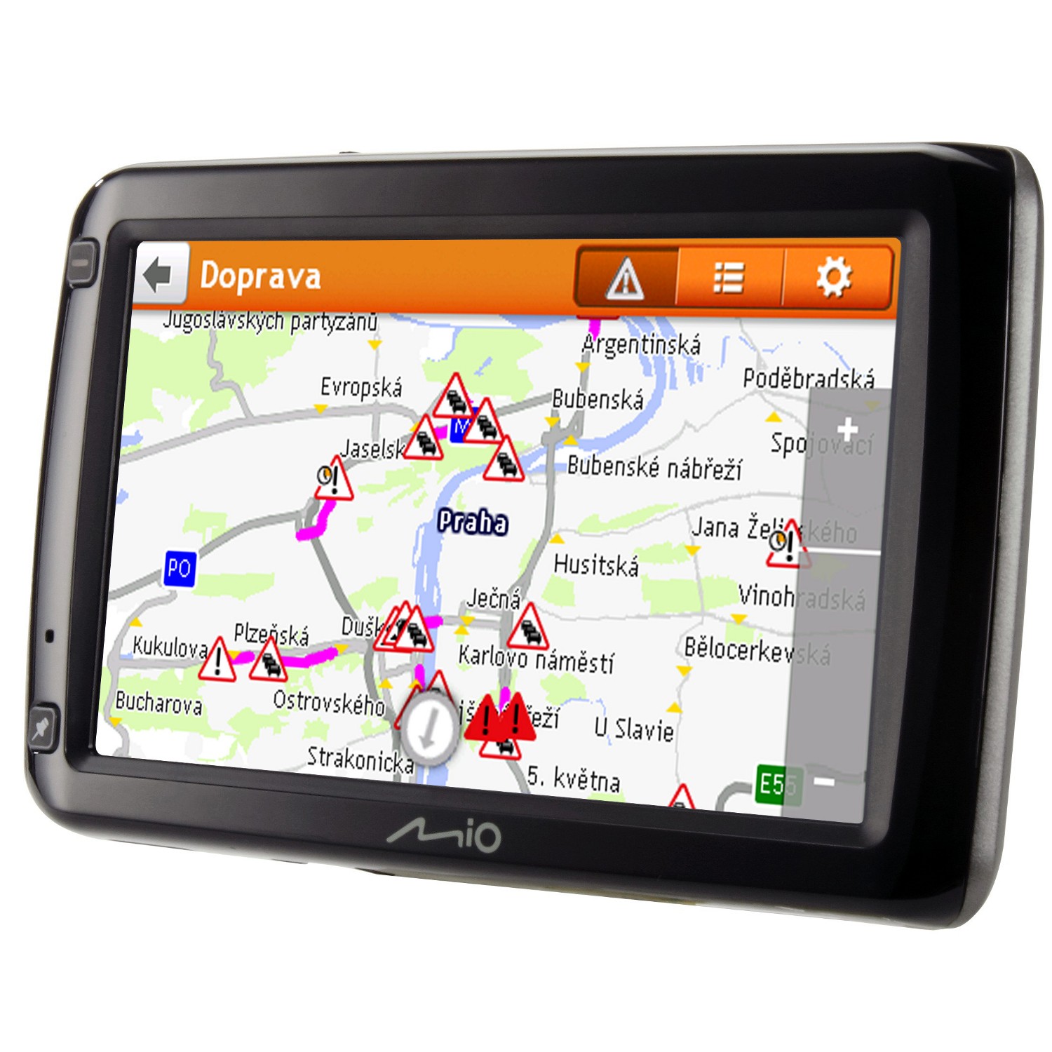 Mio Spirit 687u Lifetime - navigácia