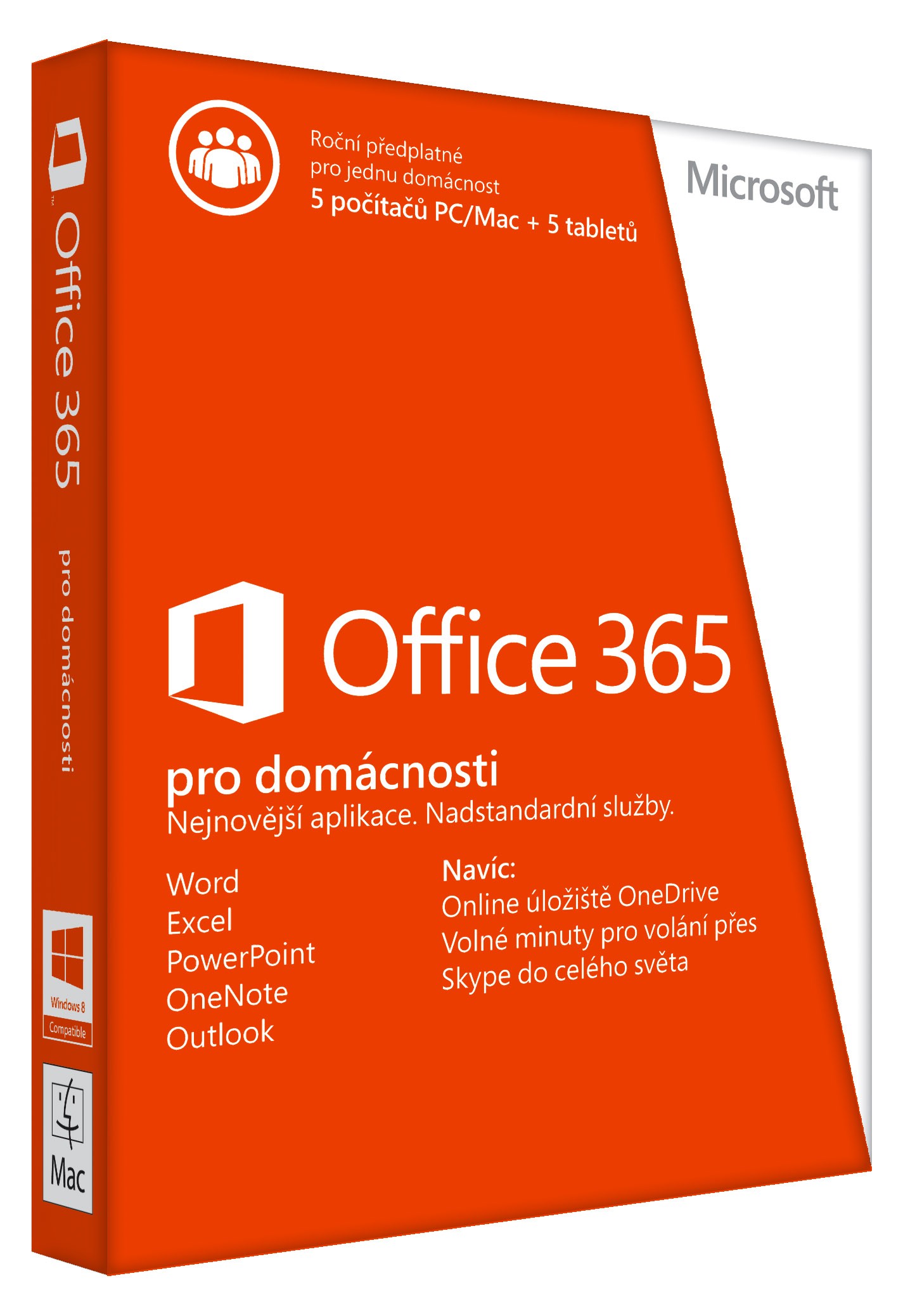 Microsoft Office 365 Home Premium 32-bit/x64 CZ roční předplatné - software pro PC/Mac