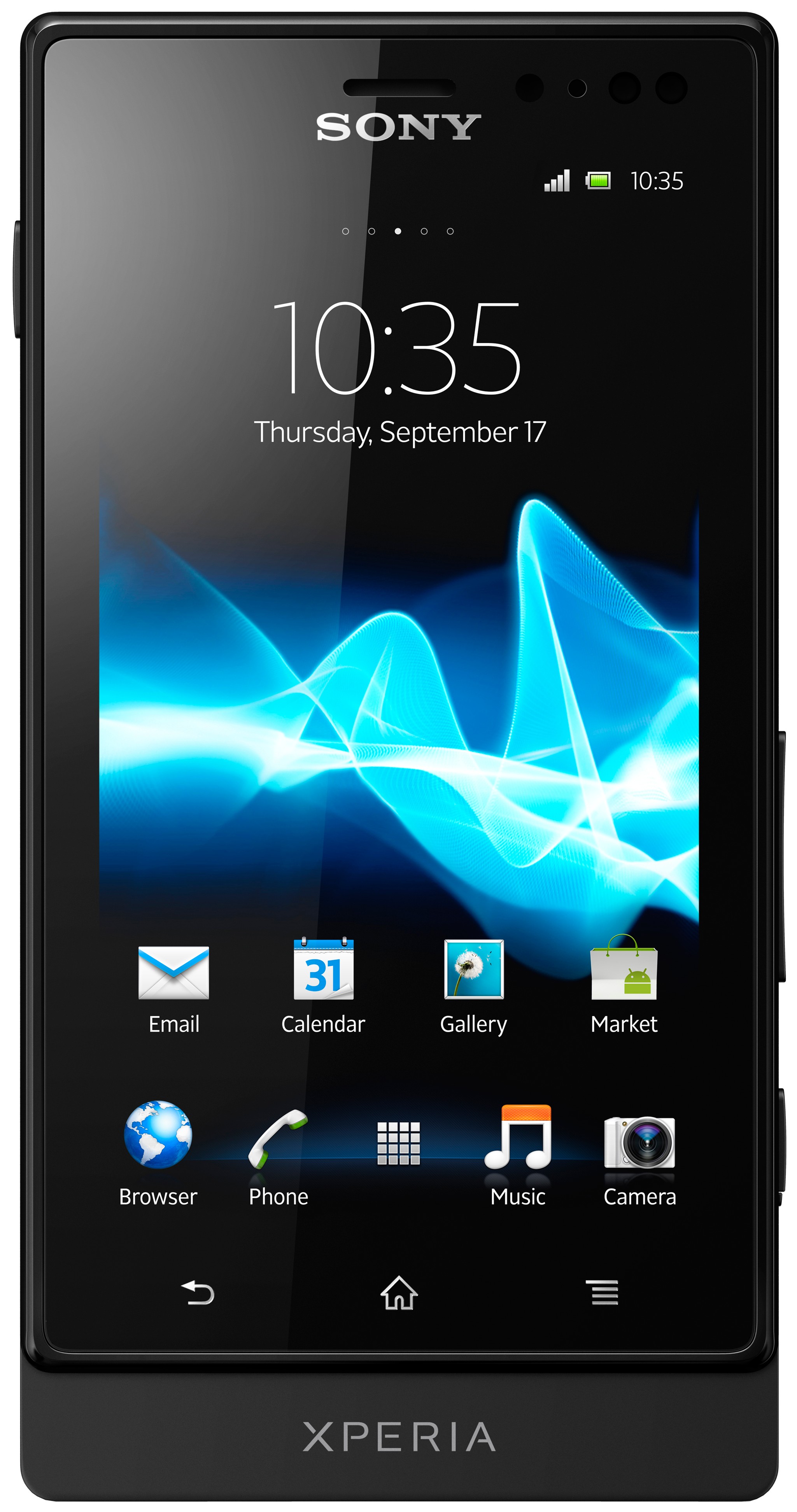 Sony Xperia sola MT27i smartphone (sort)