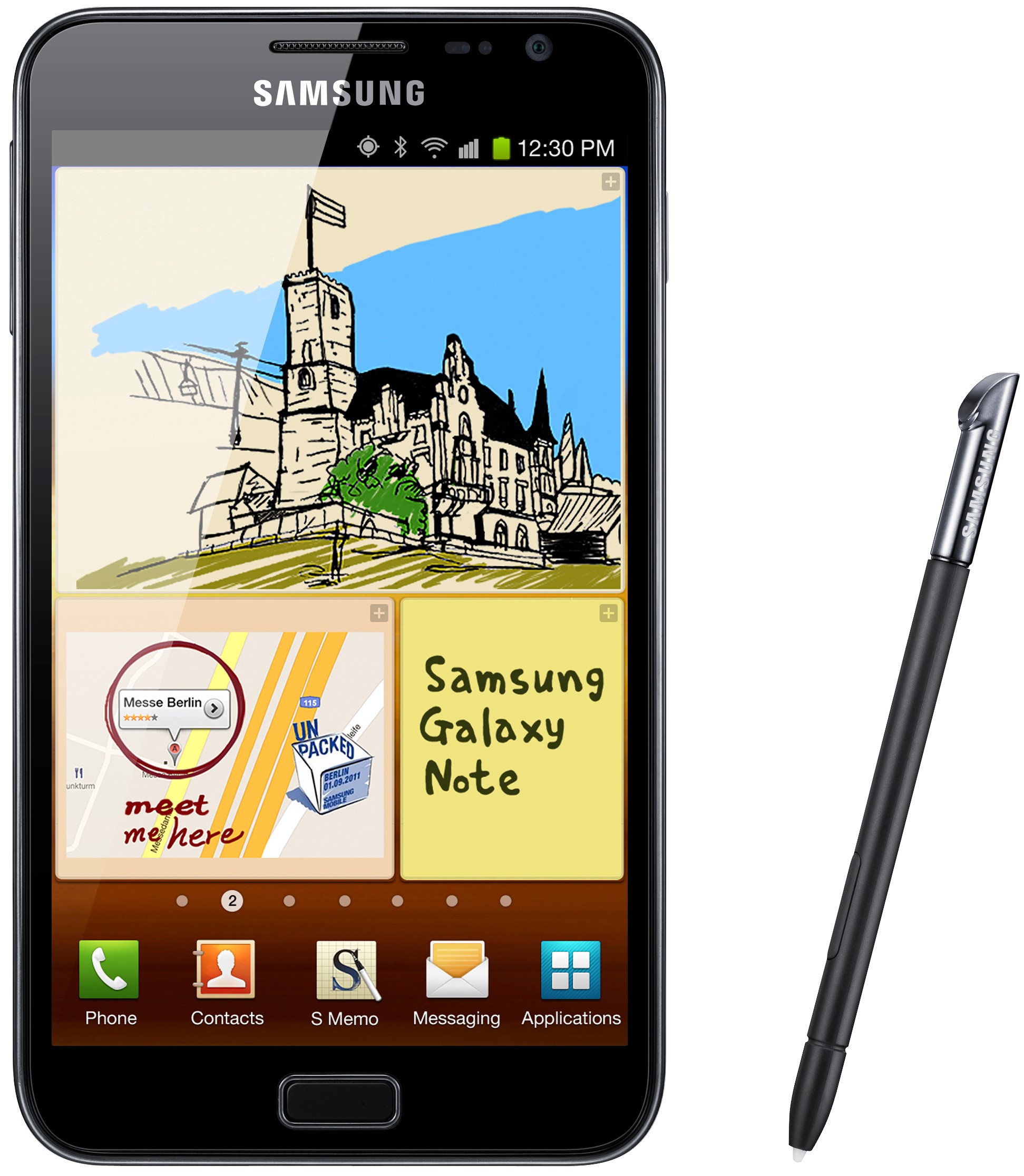 Samsung Galaxy Note N7000 &auml;lypuhelin (sininen)
