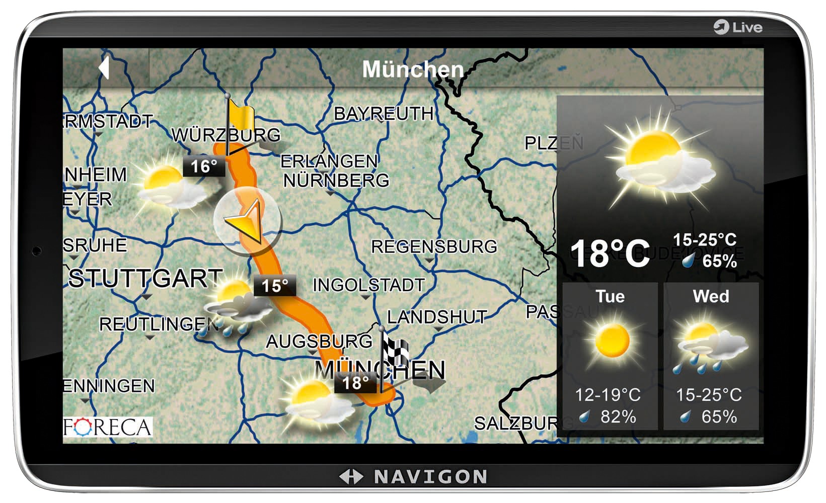Navigon 92 Premium Live GPS