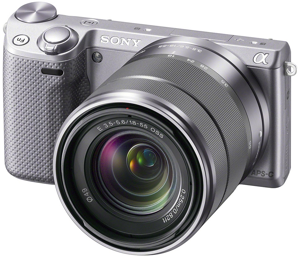 Sony NEX-5R järjestelmäkamera +18-55mm (hopea)