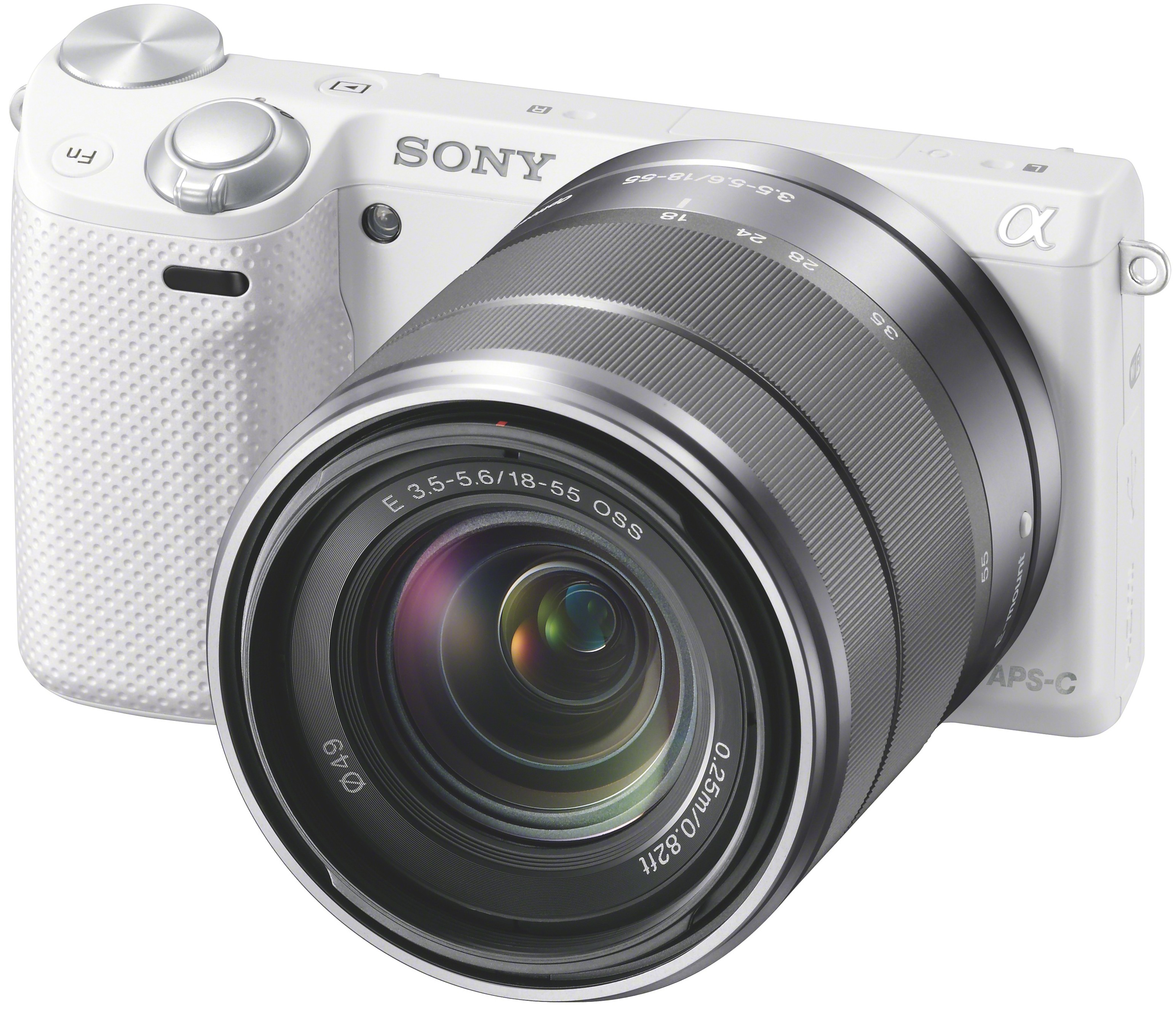 Sony NEX-5R järjestelmäkamera +18-55mm (valkoinen)