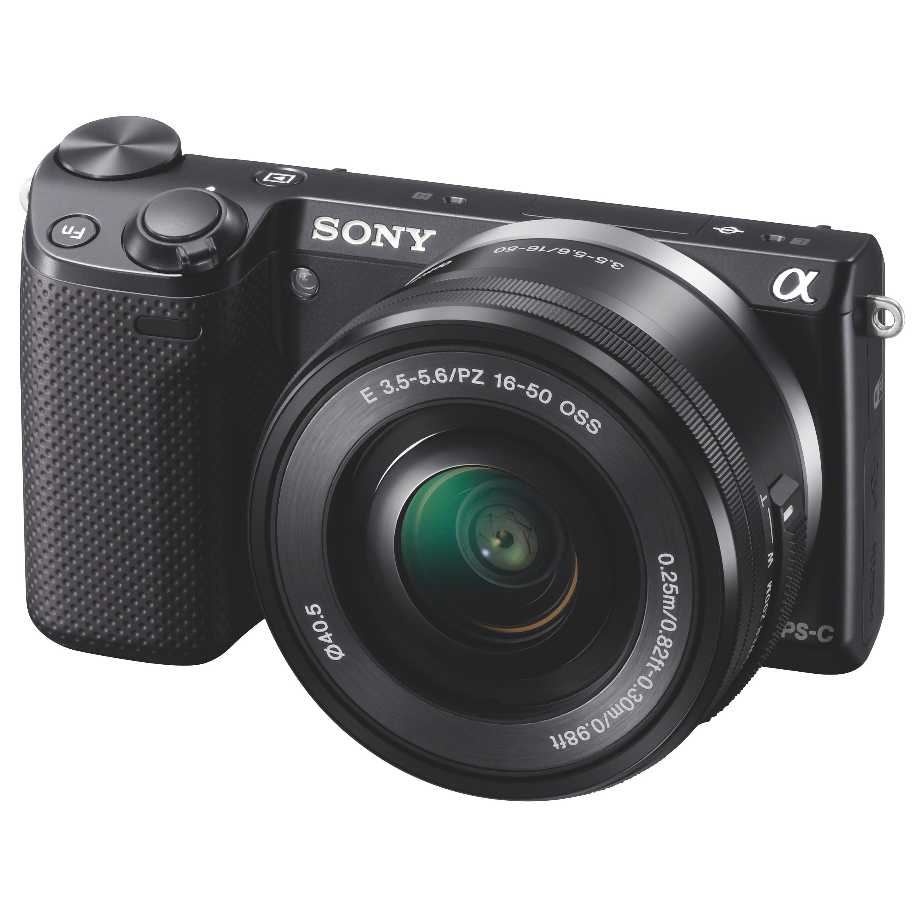 Sony NEX-5R systemkamera +16 - 50mm objektiv (sort)