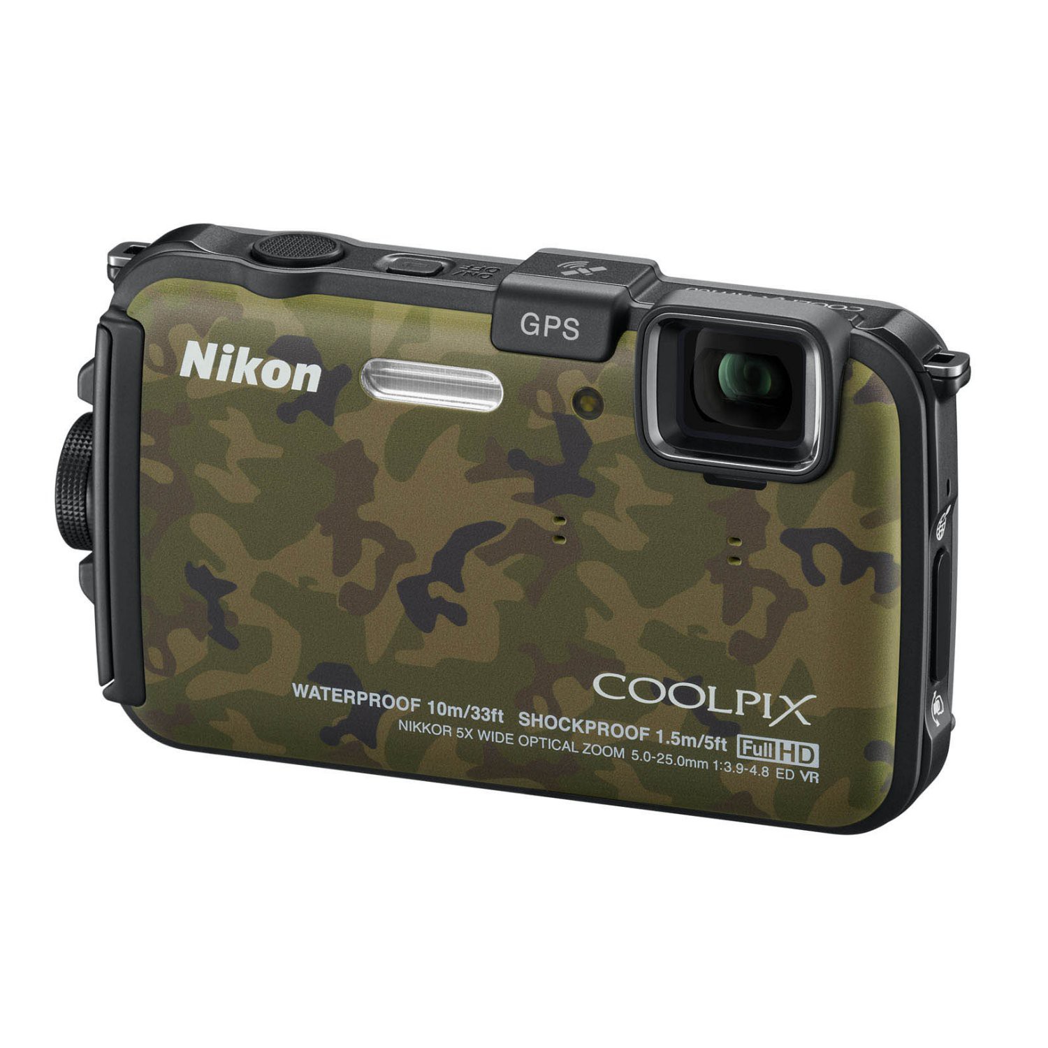 Nikon CoolPix AW100 camouflage - fotoaparát