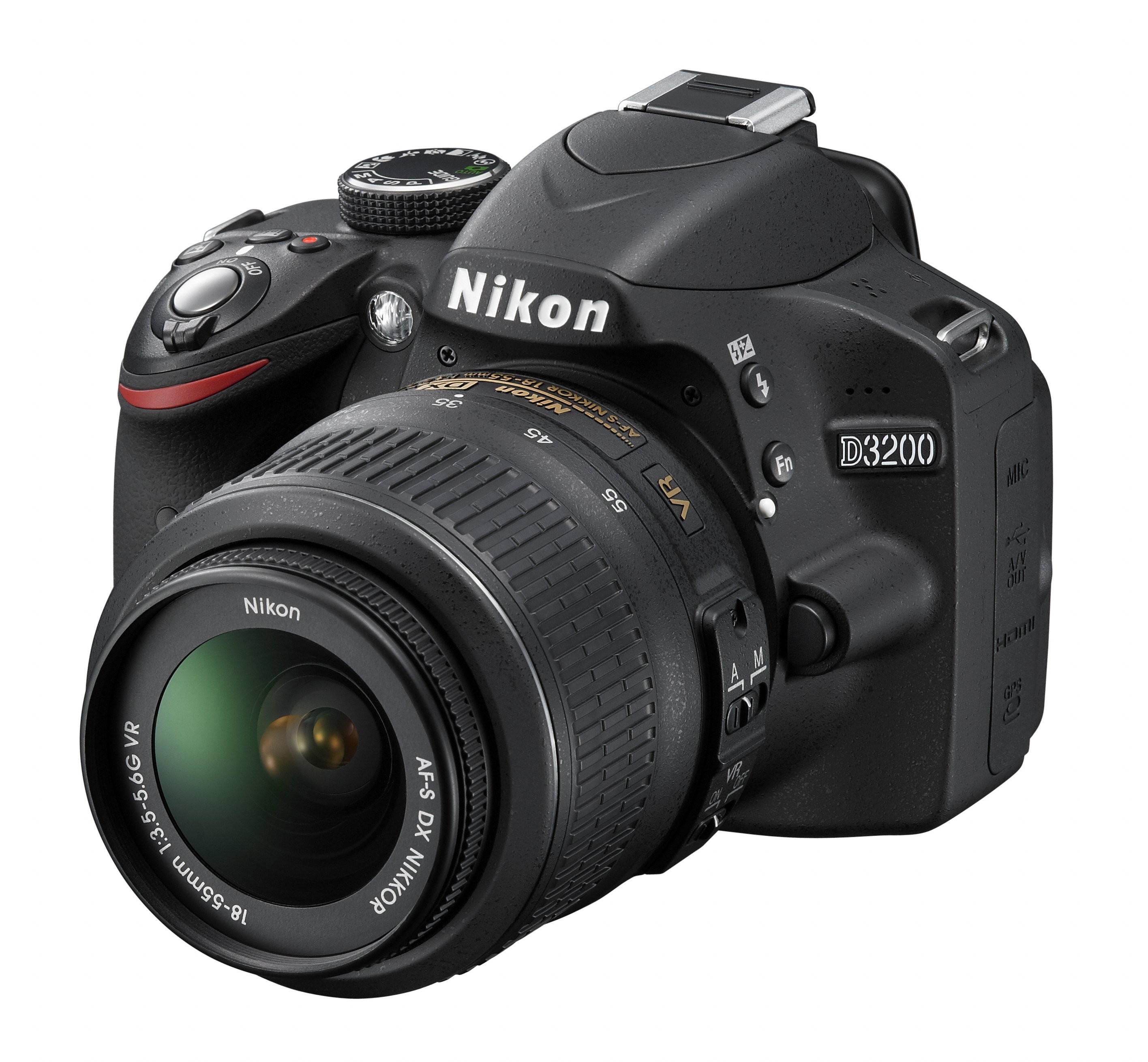 Nikon D3200 + objektív AF-S DX Nikkor 18-55mm VR + extra batéria + diaľkový ovládač + HDMI kábel – zrkadlovka