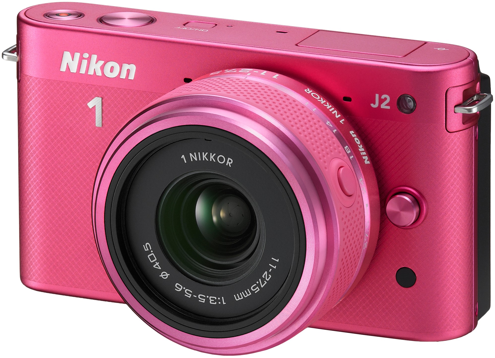 Nikon 1 J2 systemkamera + VR 11-27.5 mm (Pink)