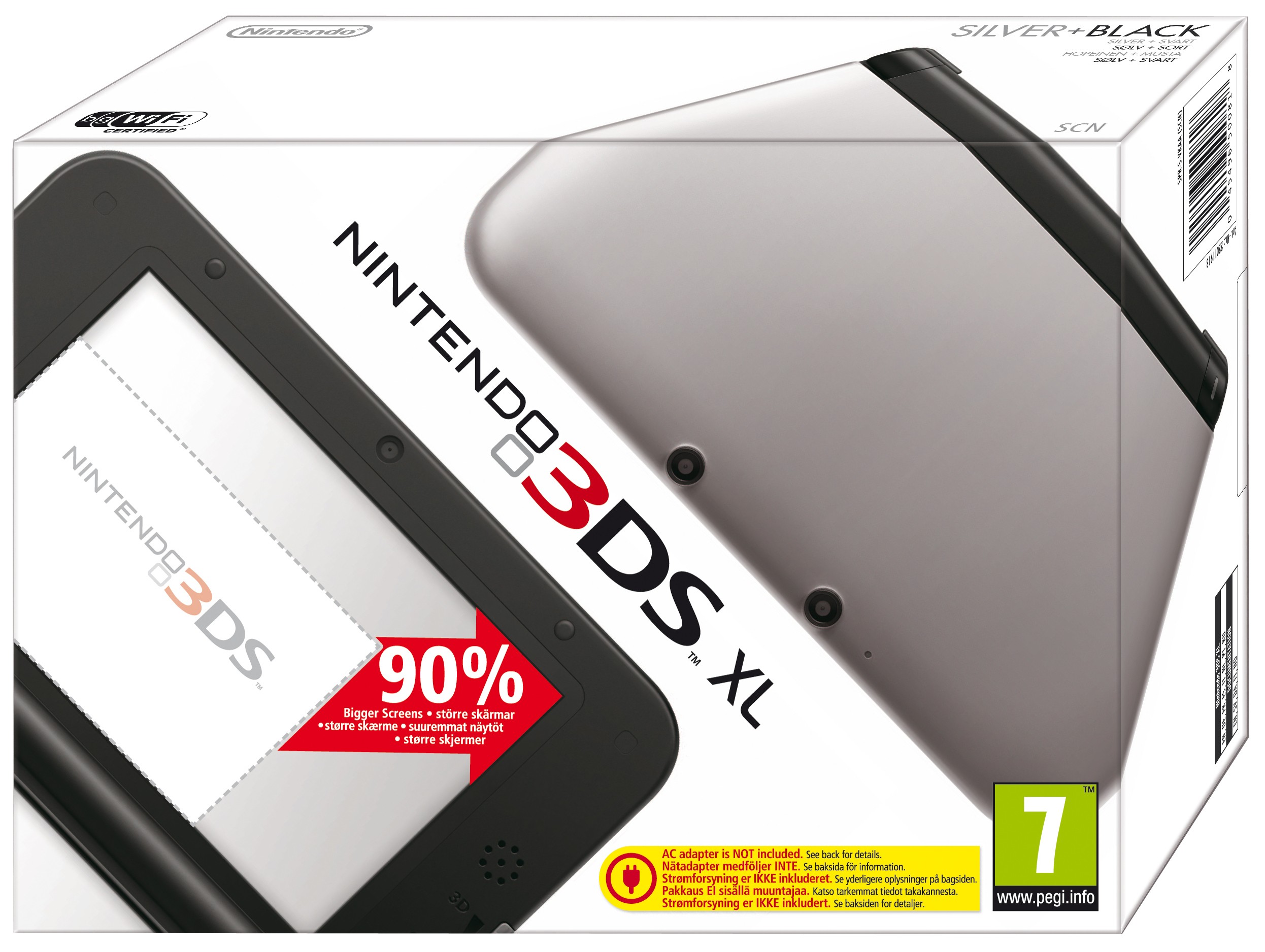 Nintendo 3DS XL (sølv/sort)