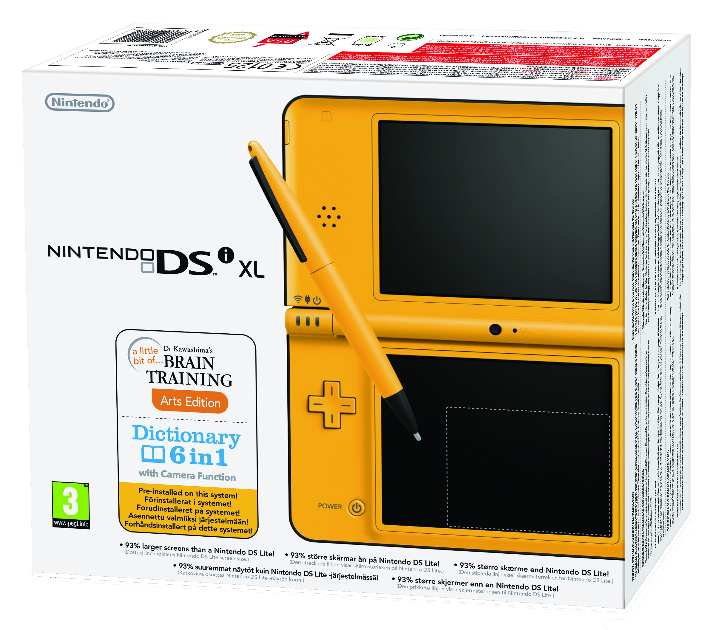 Nintendo DSi XL (gul)