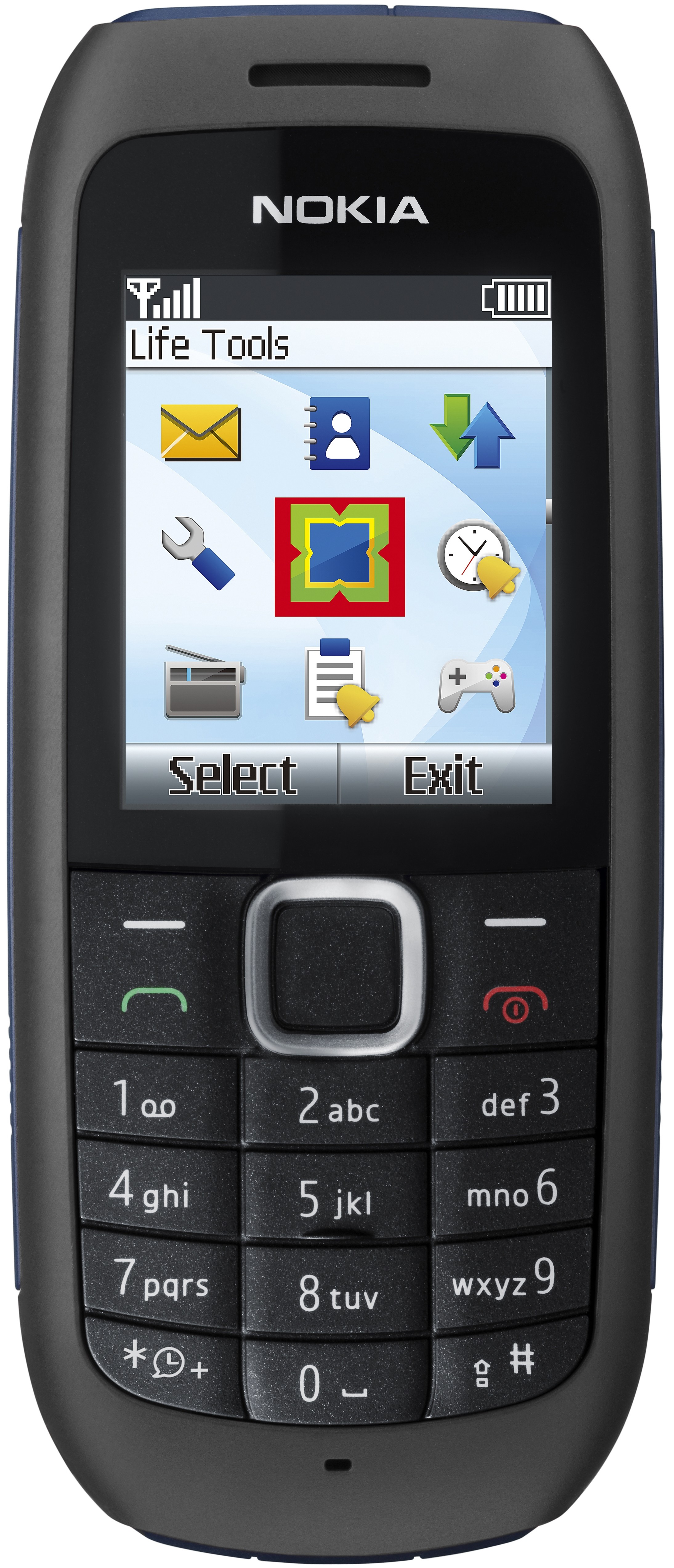 Nokia 1616 mobiltelefon Tele 2 kontantkort (sort)