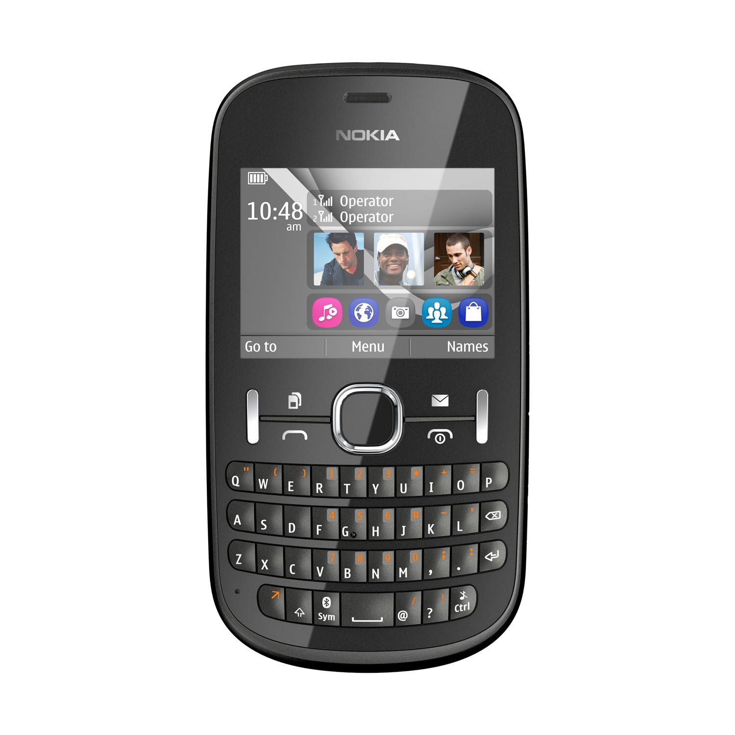 Nokia Asha 200 graphite - mobil