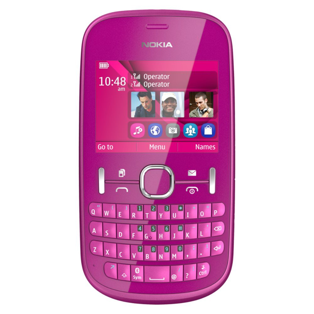 Nokia Asha 200 pink - mobil