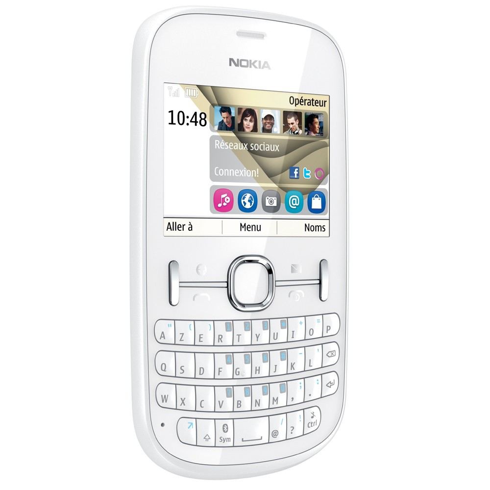 Nokia Asha 200 white - mobil