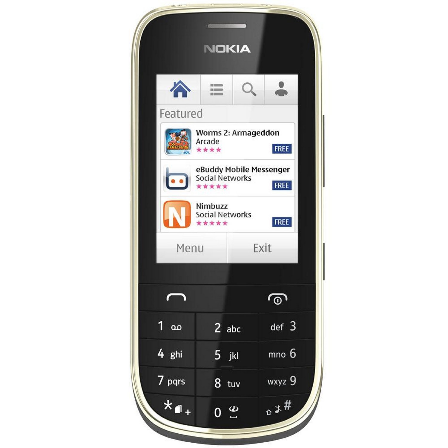 Nokia Asha 202 čierny (black) - duálny mobil