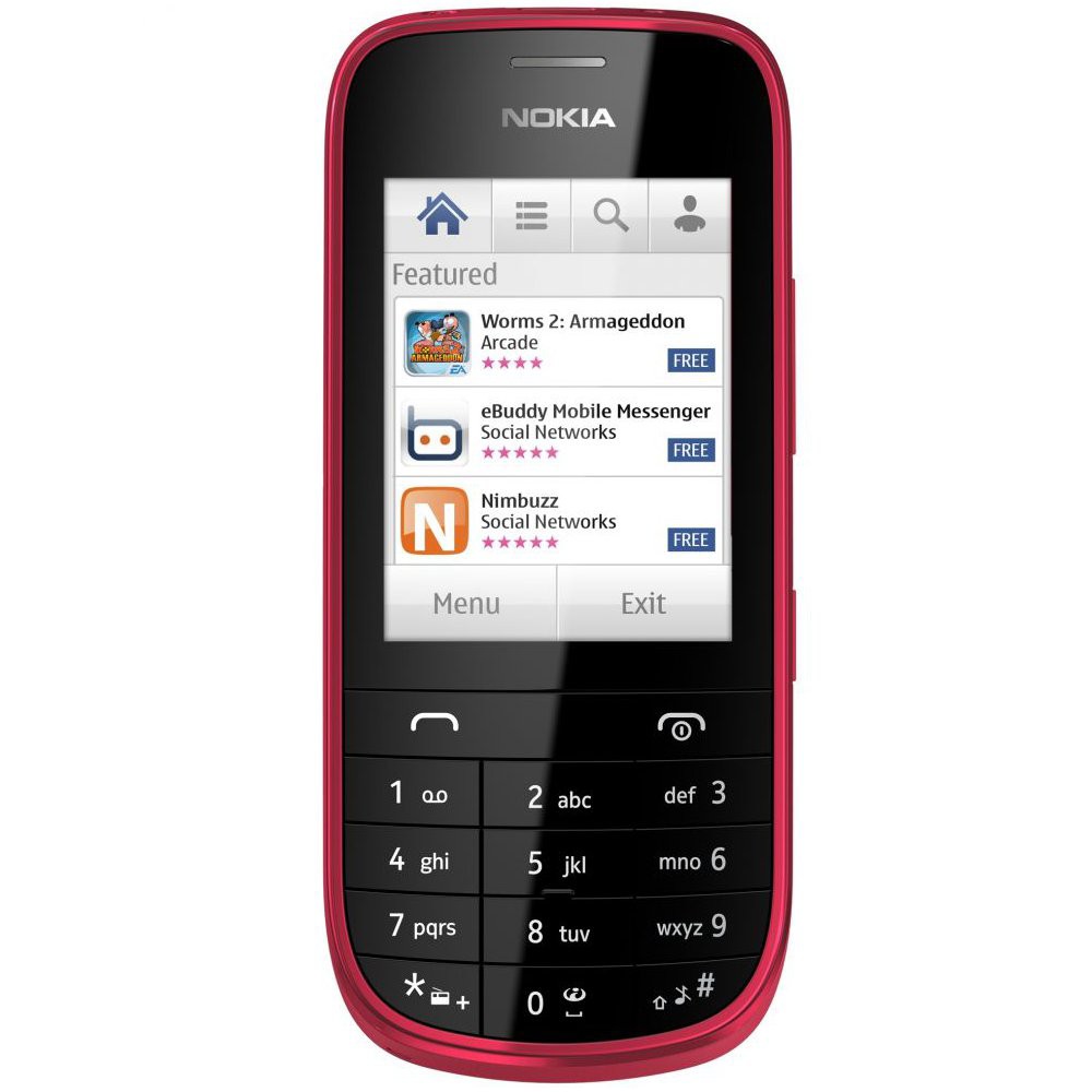 Nokia Asha 203 red - mobil