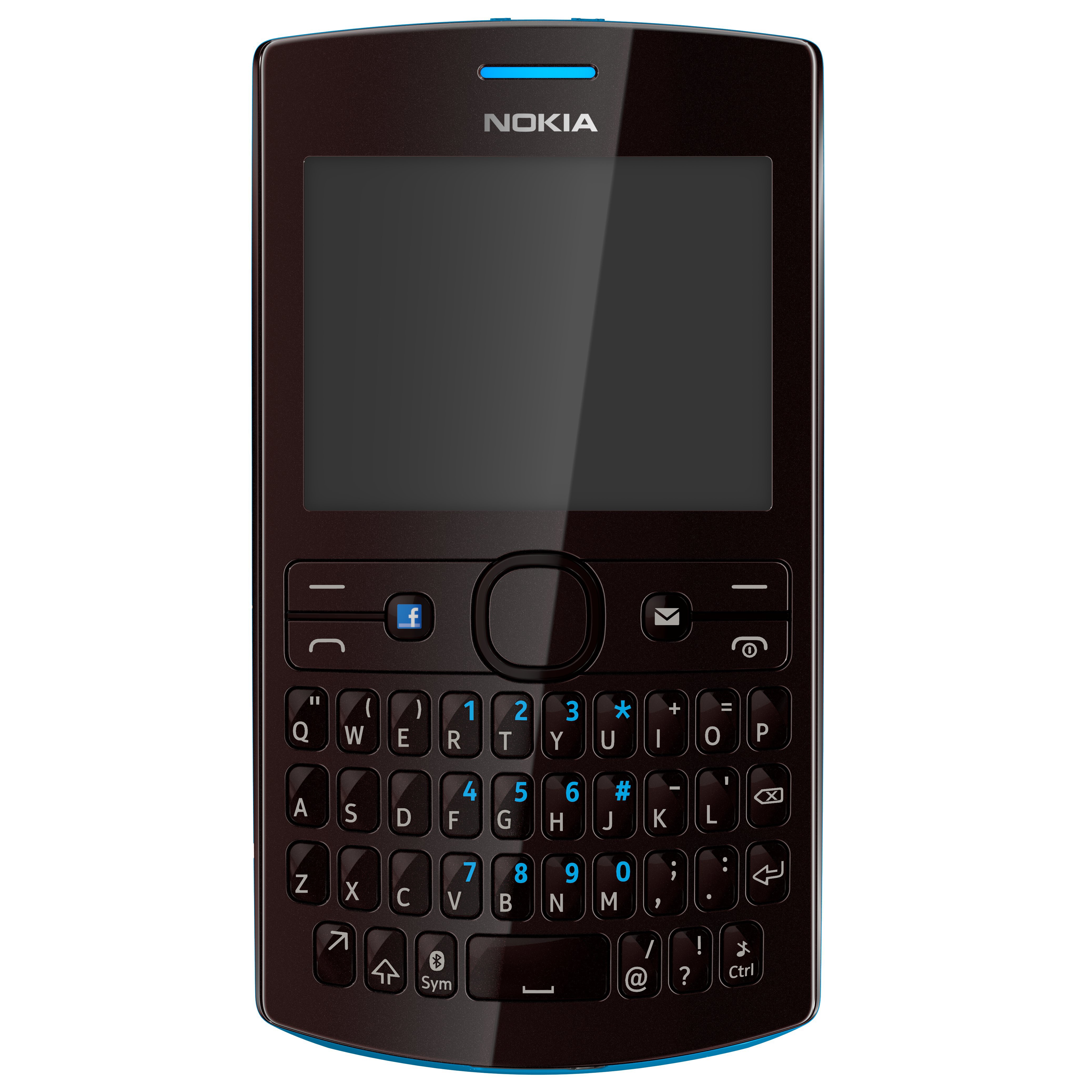 Nokia Asha 205 (Syaani/Tumman punainen)