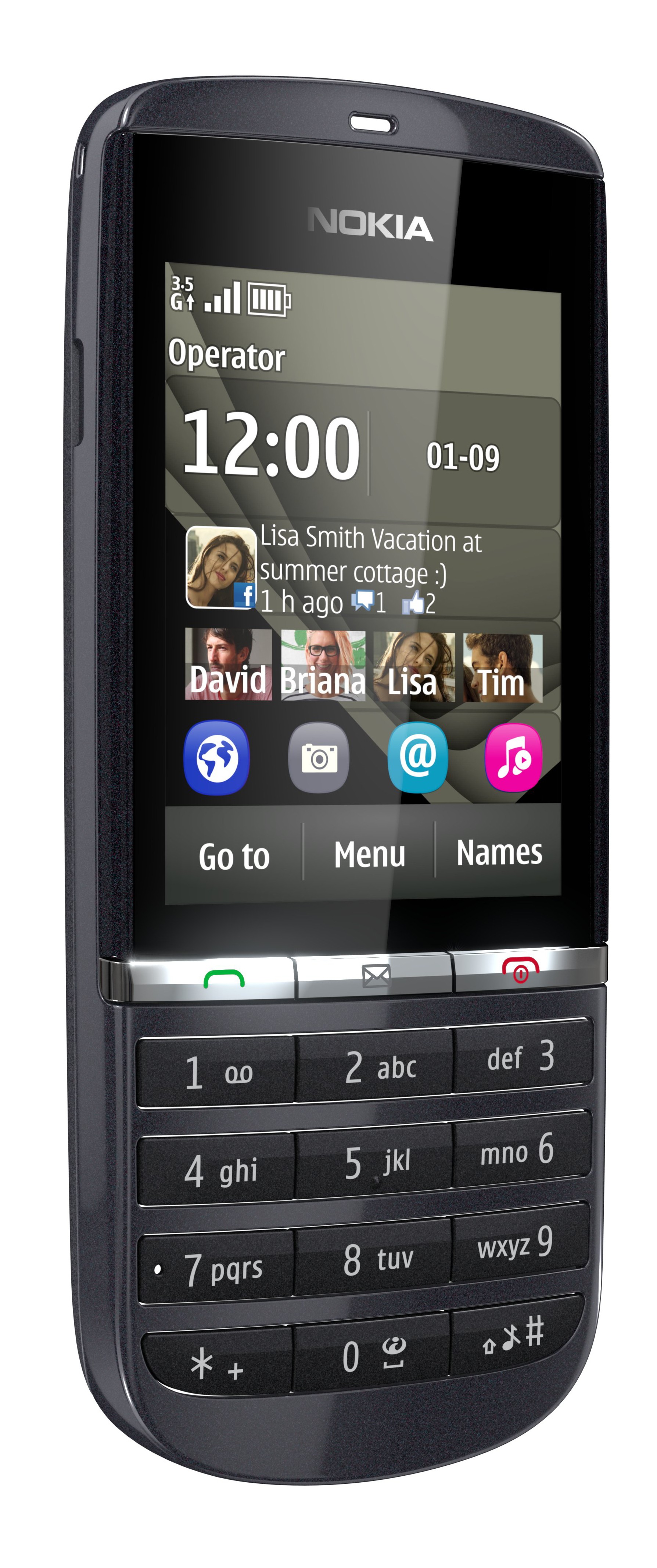 Nokia Asha 300 (grafiitinmusta)