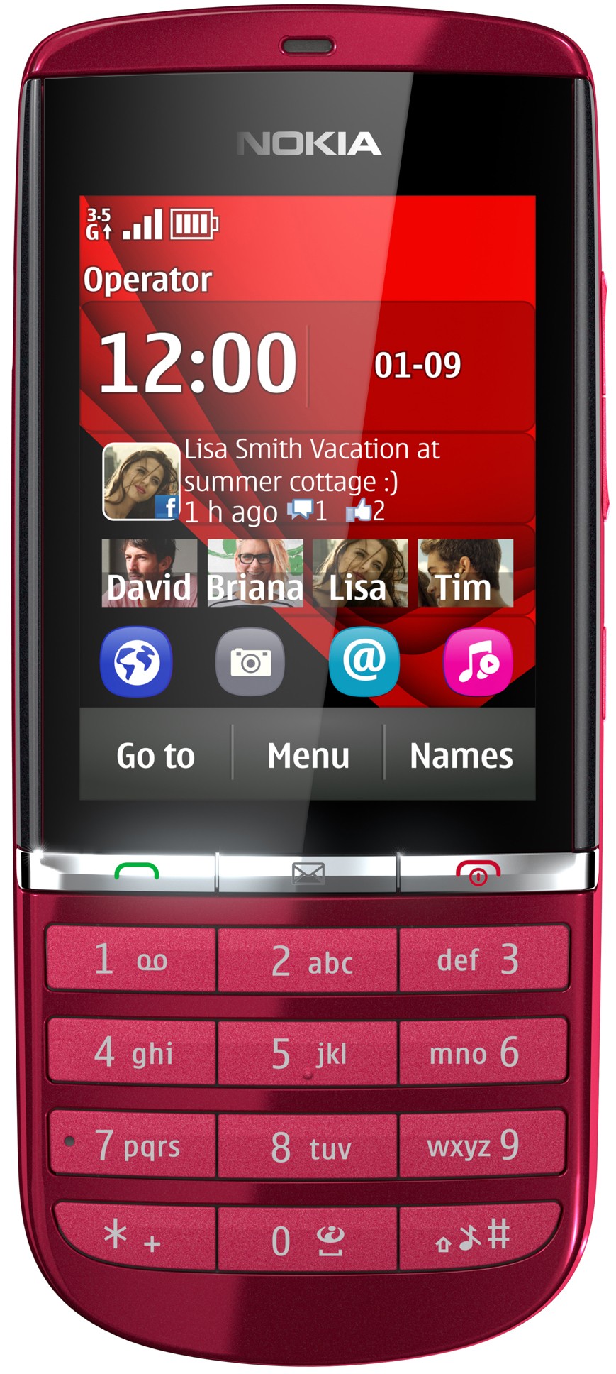 Nokia Asha 300 (Punainen)