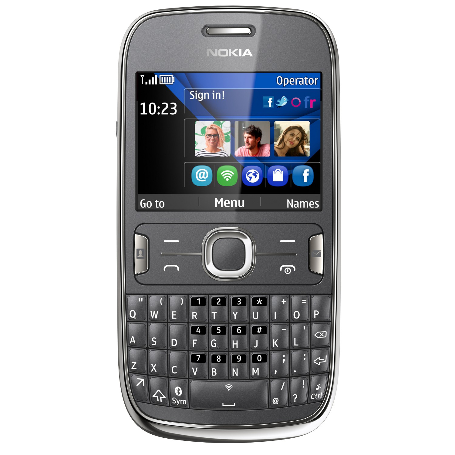 Nokia Asha 302 grey - mobil