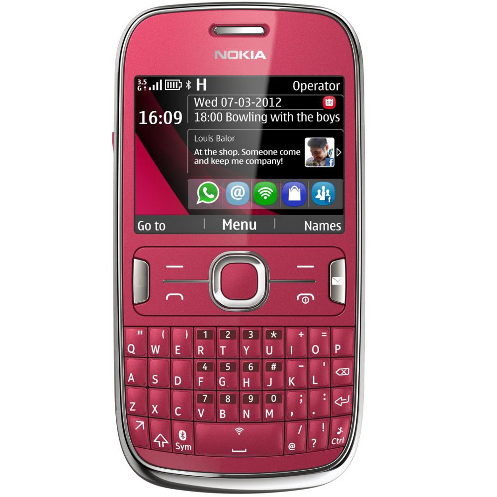 Nokia Asha 302 (Luumunpunainen)