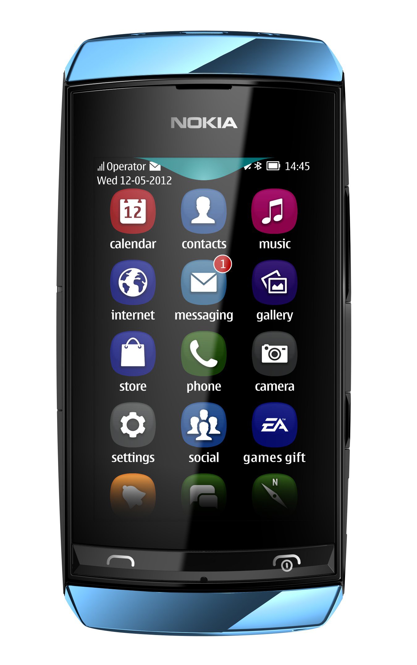 Nokia Asha 306 (Sininen)