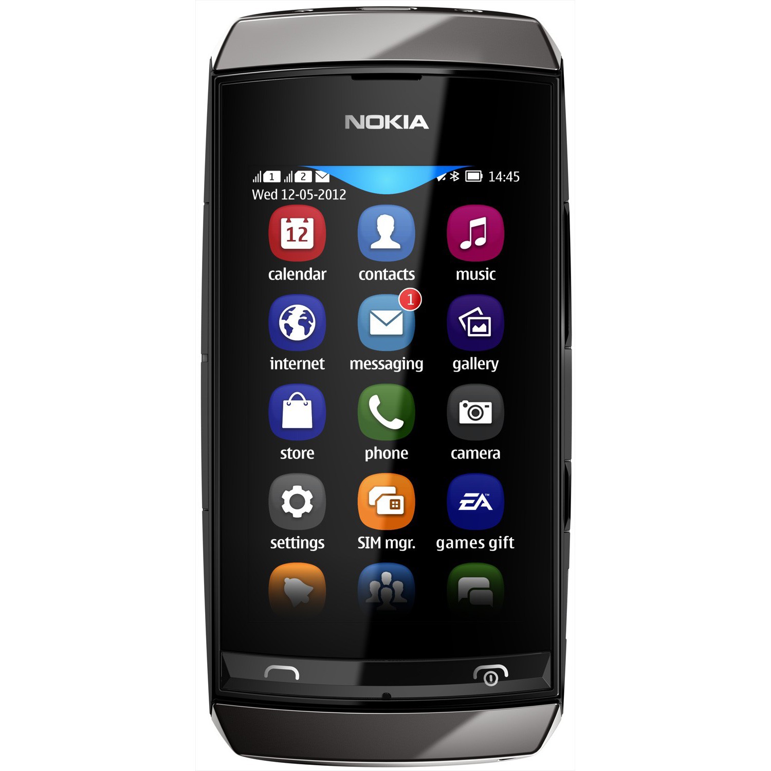 Nokia Asha 306 (šedý) - mobil