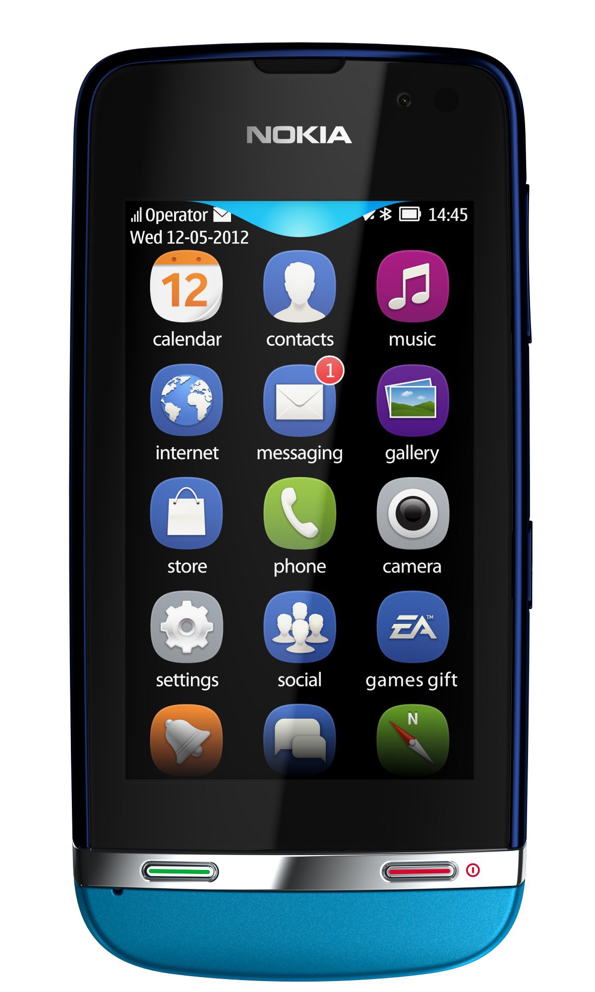 Nokia Asha 311 Smartphone (blå)
