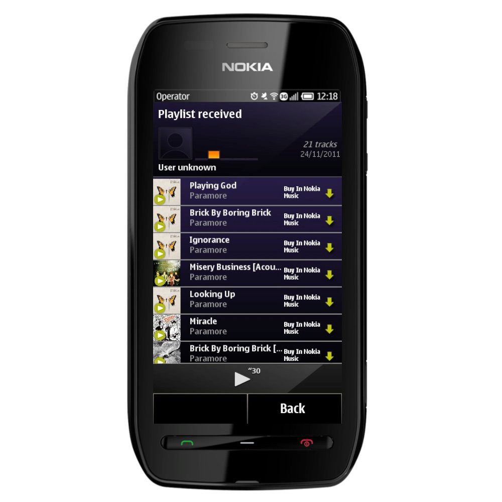 Nokia 603 black - mobil