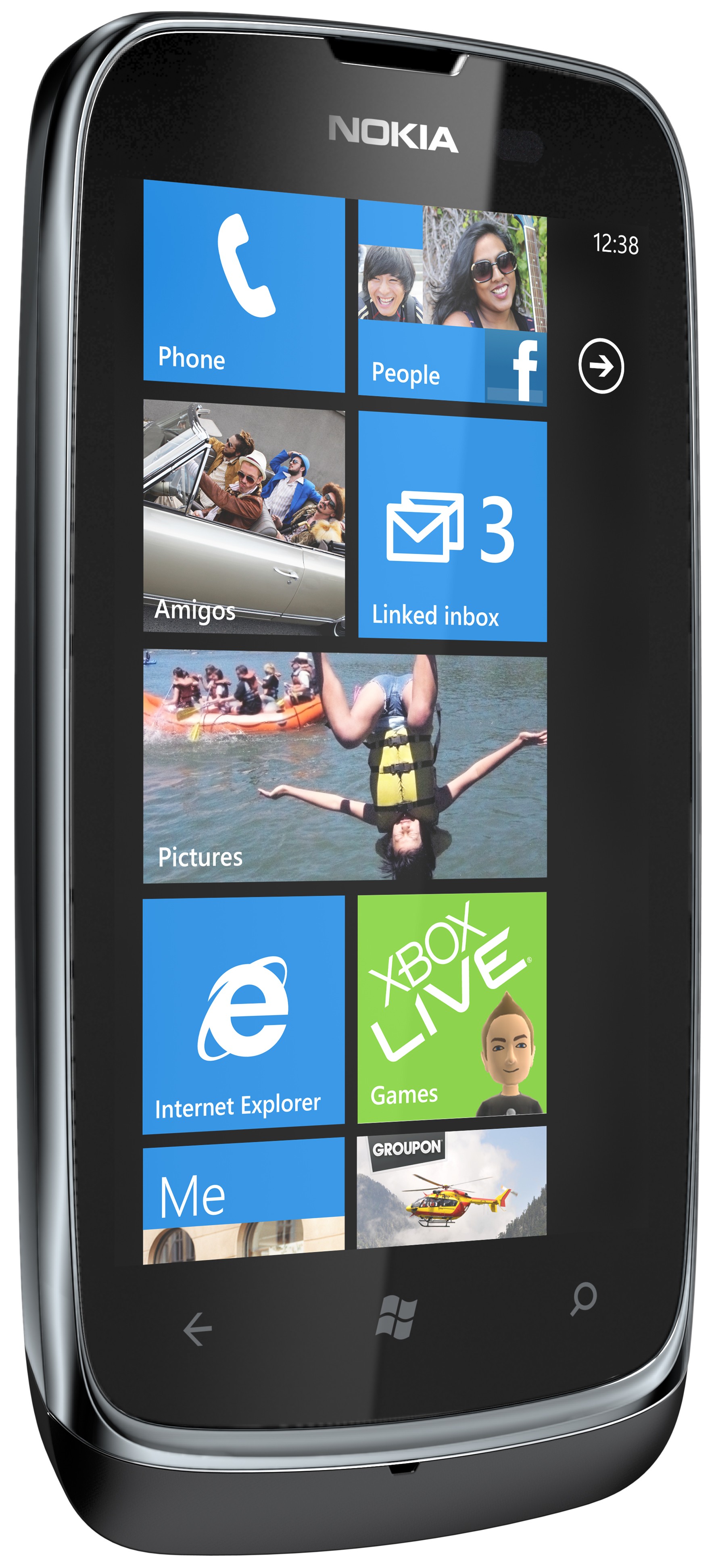Nokia Lumia 610 Smartphone (svart)