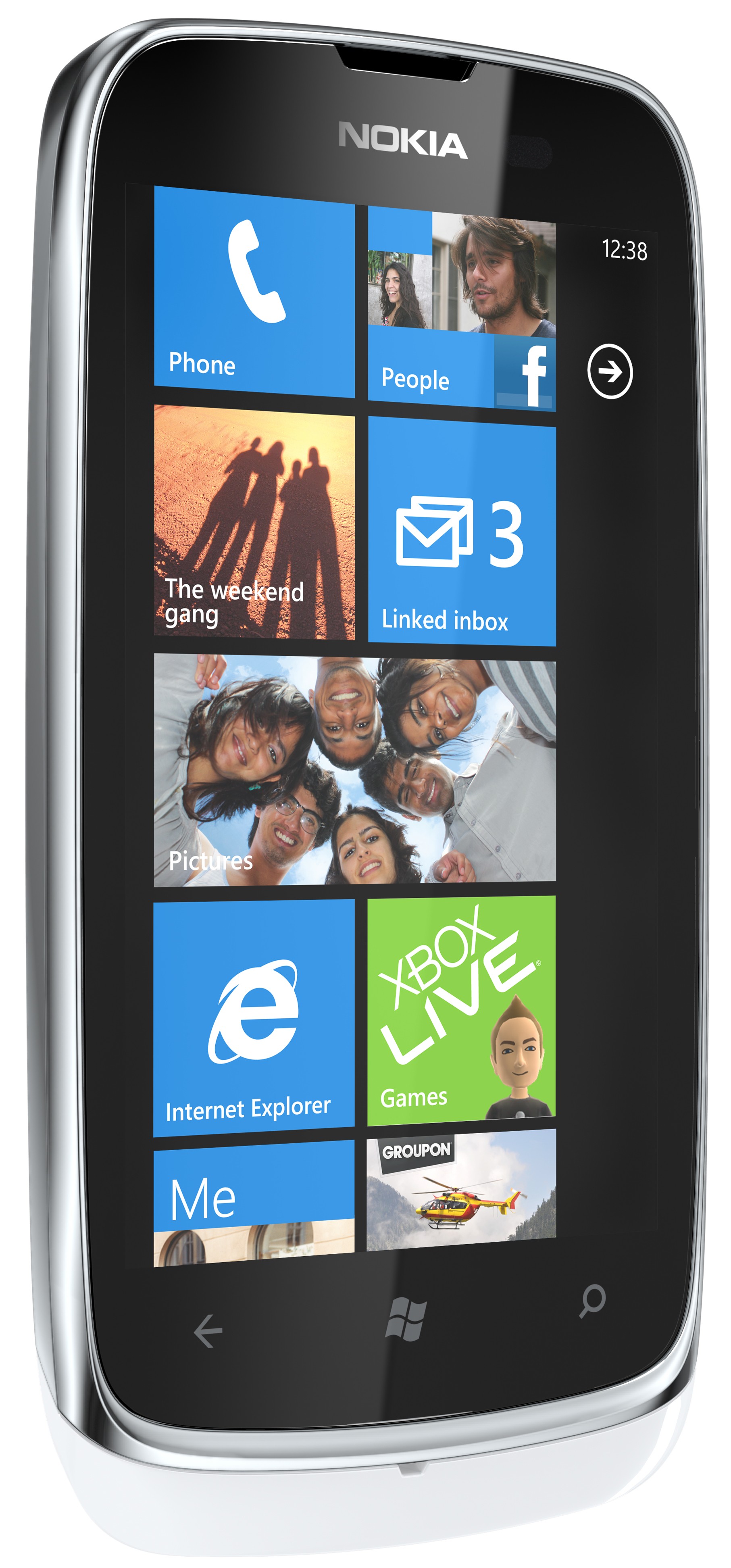 Nokia Lumia 610 Smartphone (vit)