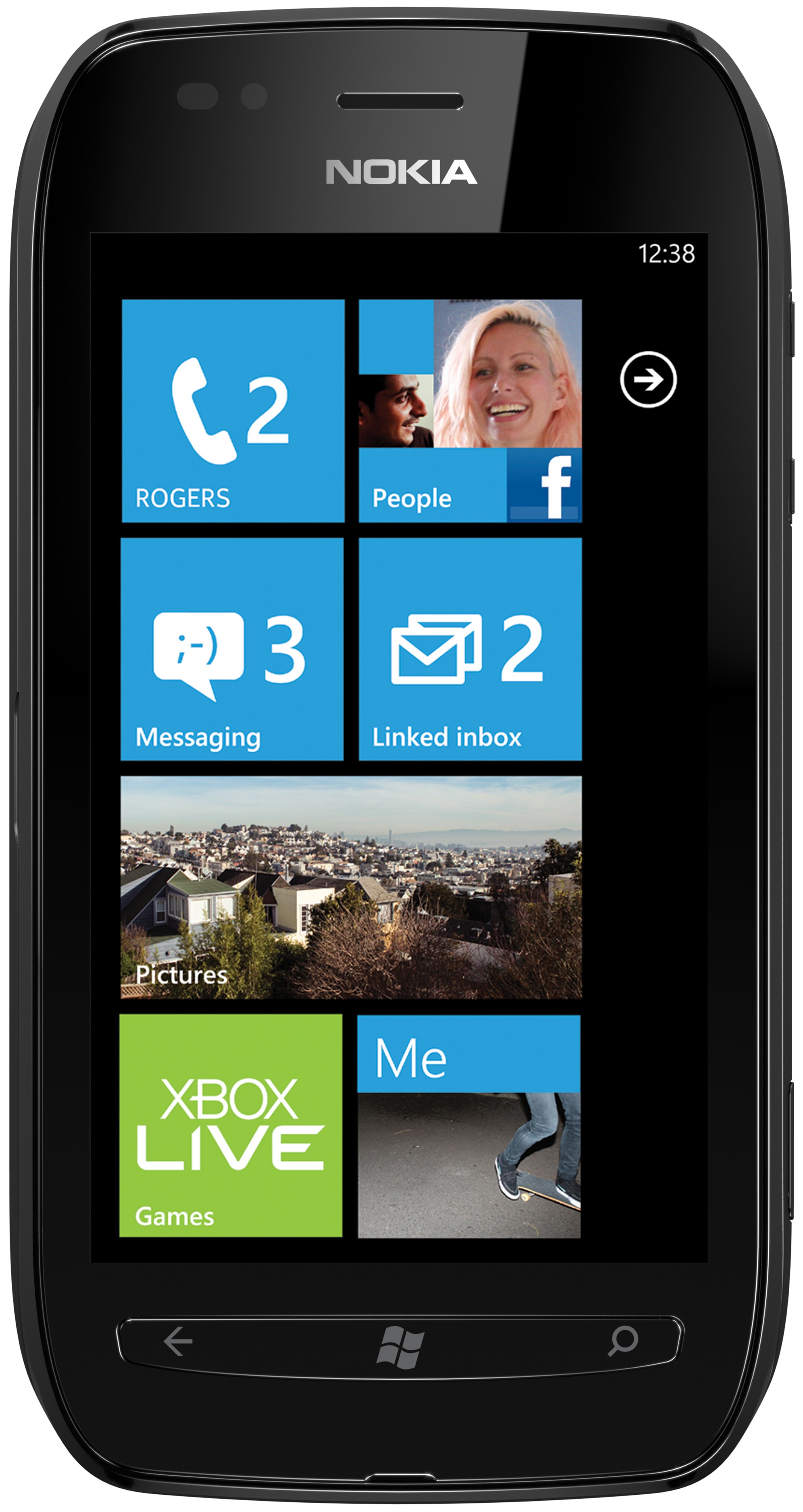 Nokia Lumia 710 Smartphone (svart)