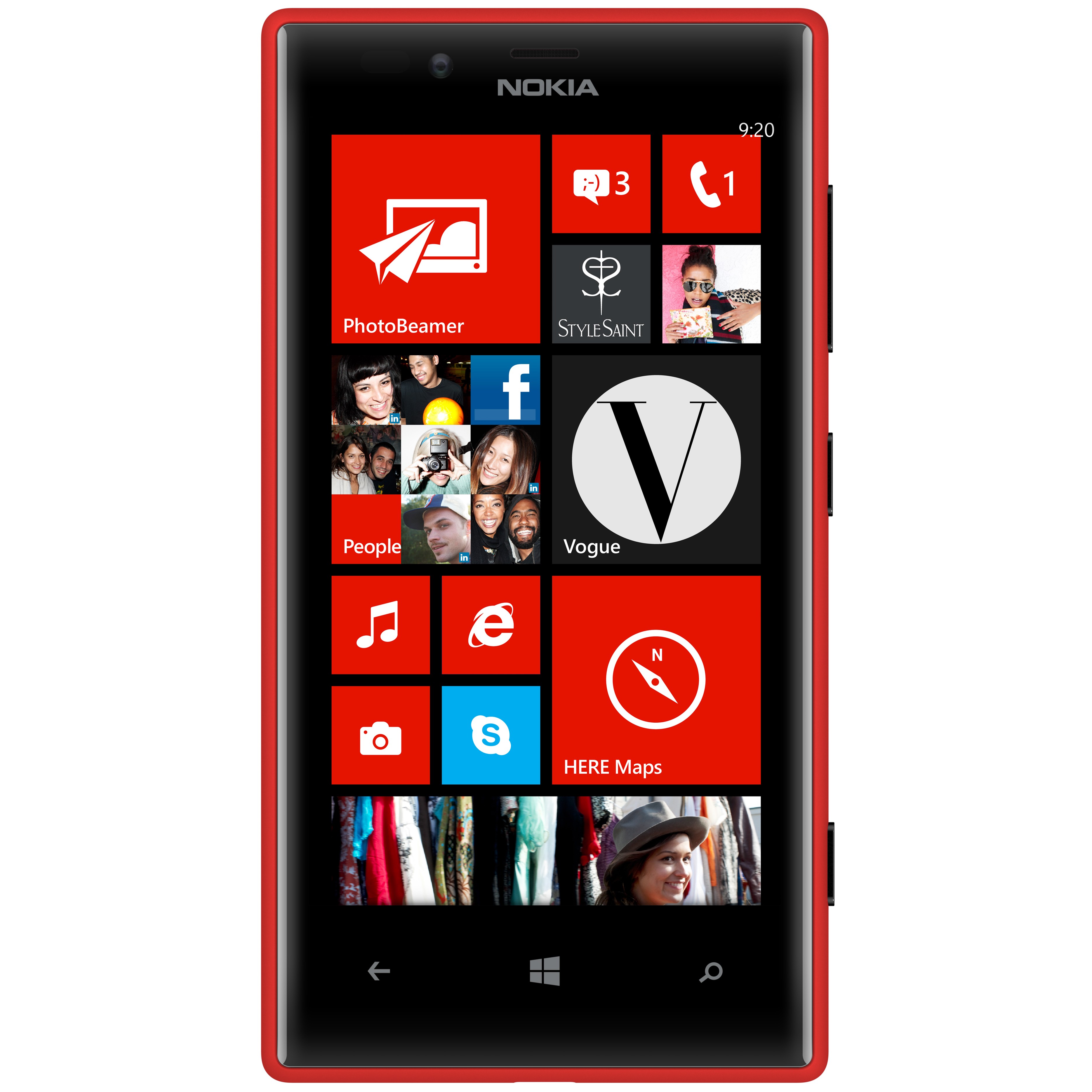 Nokia Lumia 720 smartphone (rød)