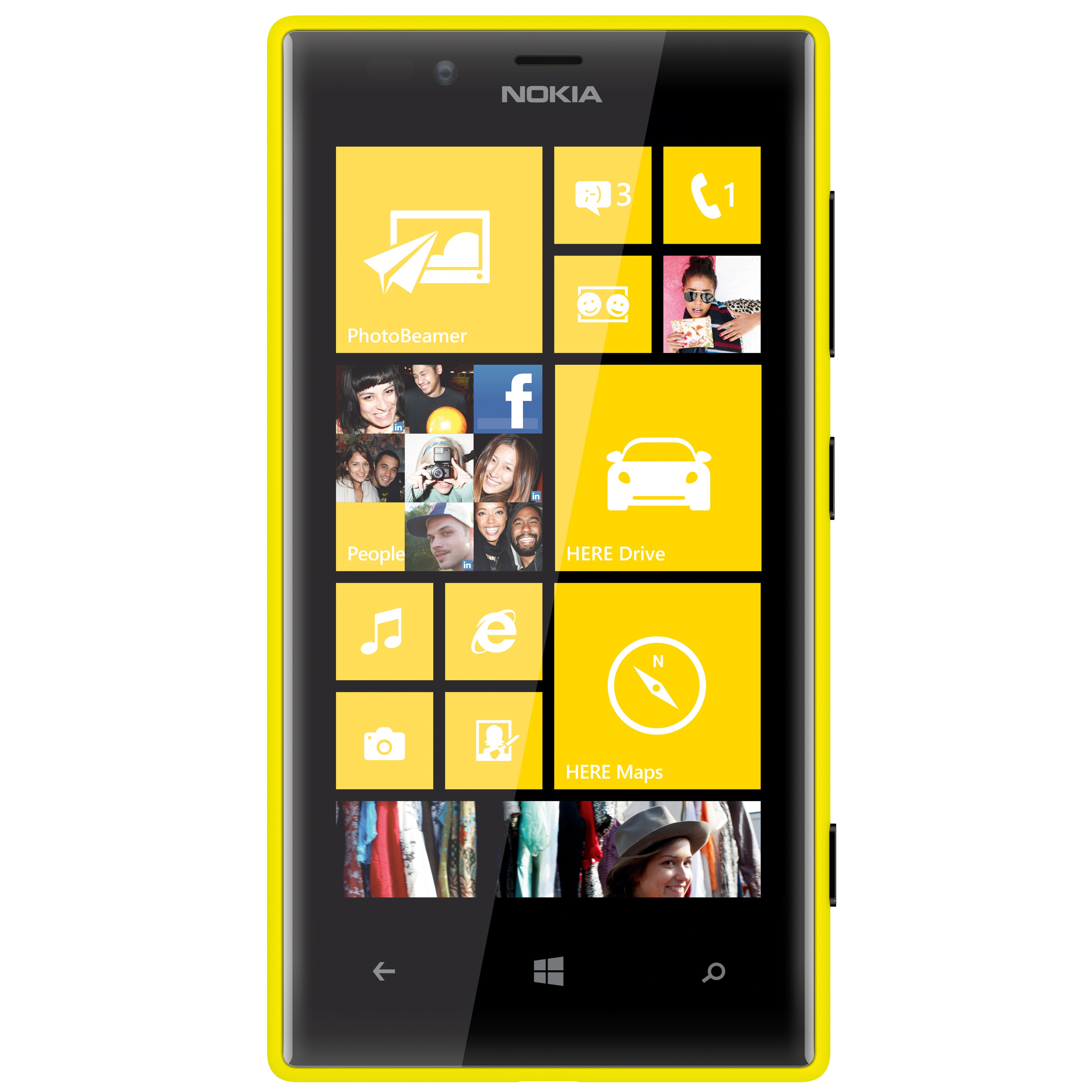 Nokia Lumia 720 smartphone (gul)