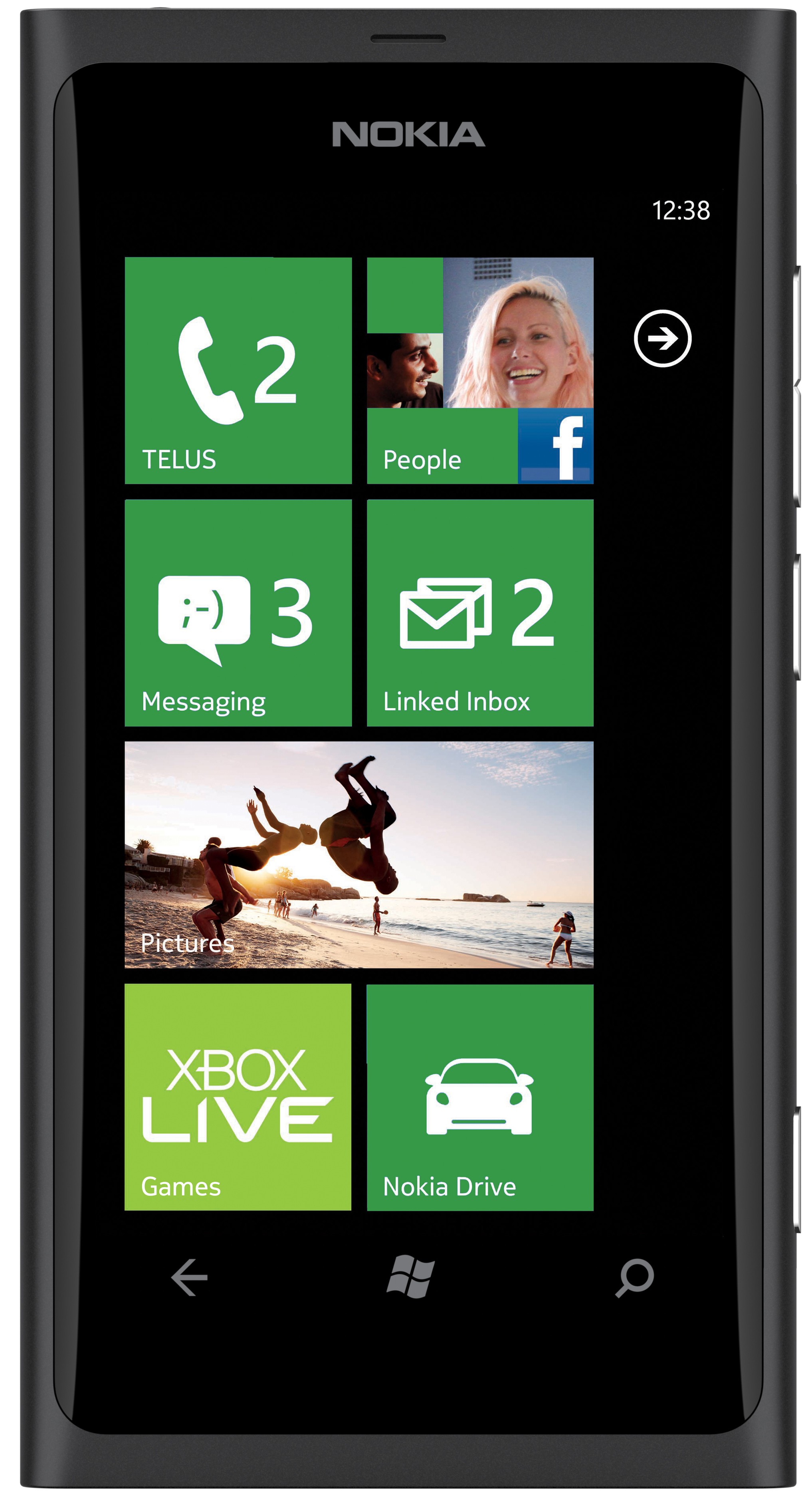 Nokia Lumia 800 Smartphone (svart)