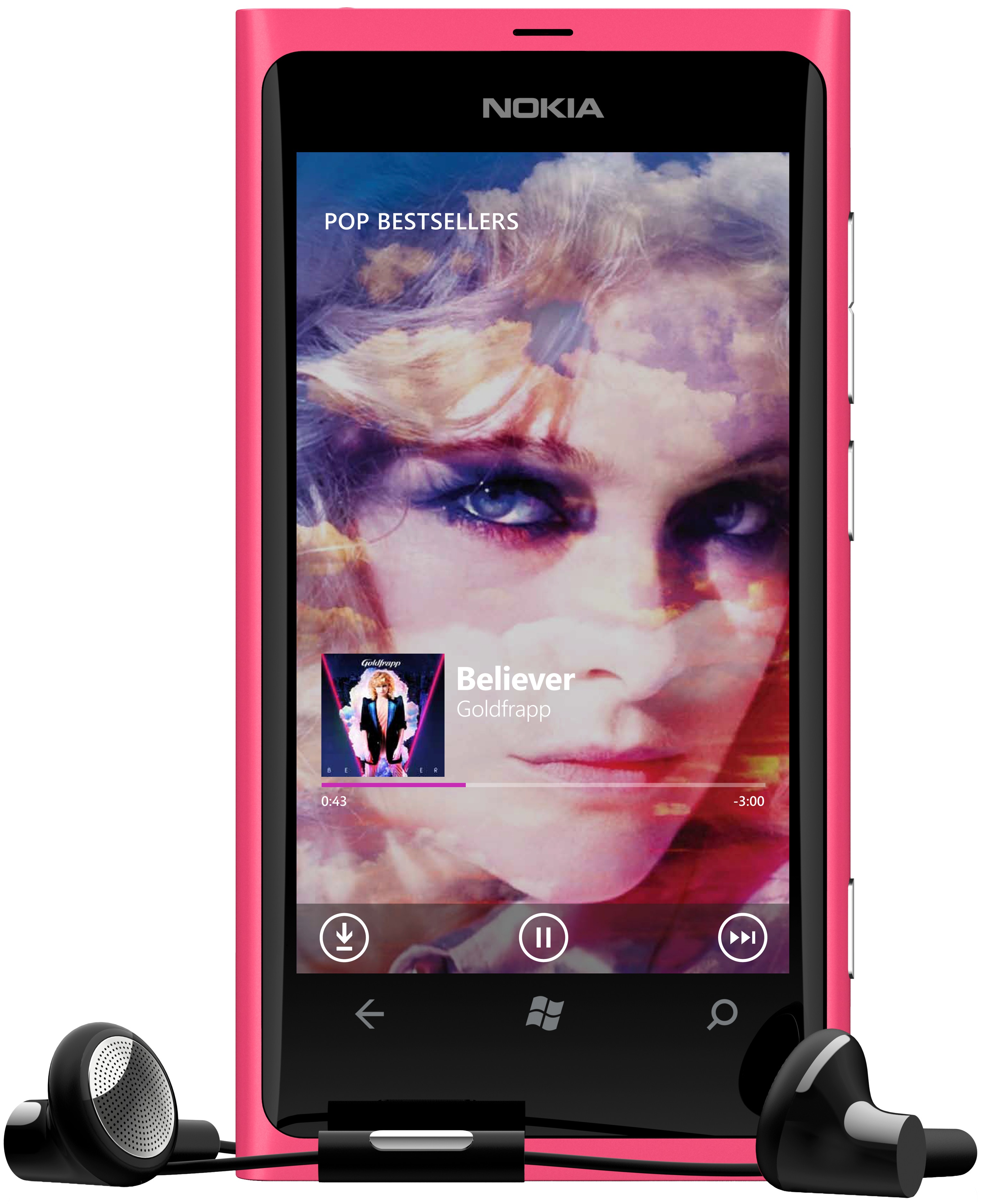 Nokia Lumia 800 Smartphone (Pink)