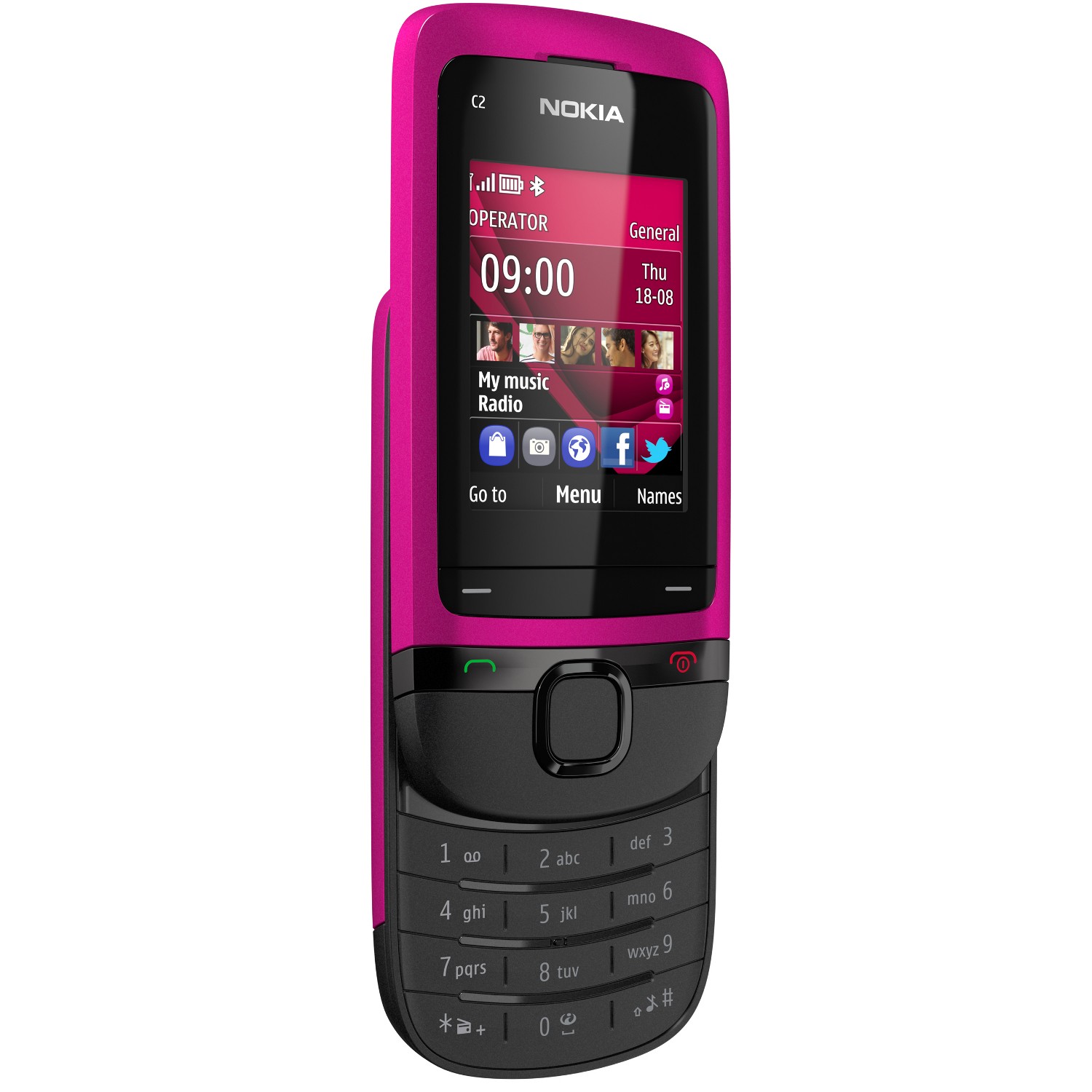 Nokia C2-05 pink slide GSM-MOBIL
