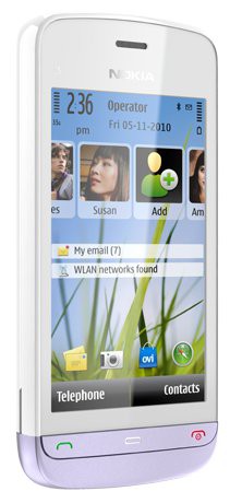Nokia C5-03 b&iacute;l&aacute; (white lilac) - mobil