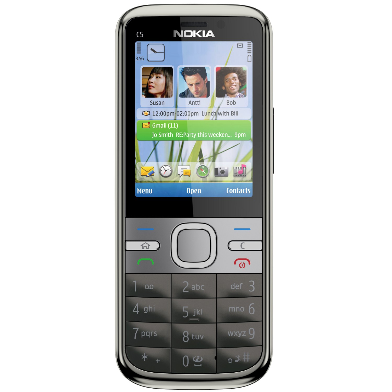 Nokia C5 5Mpx šediv&aacute; - mobil