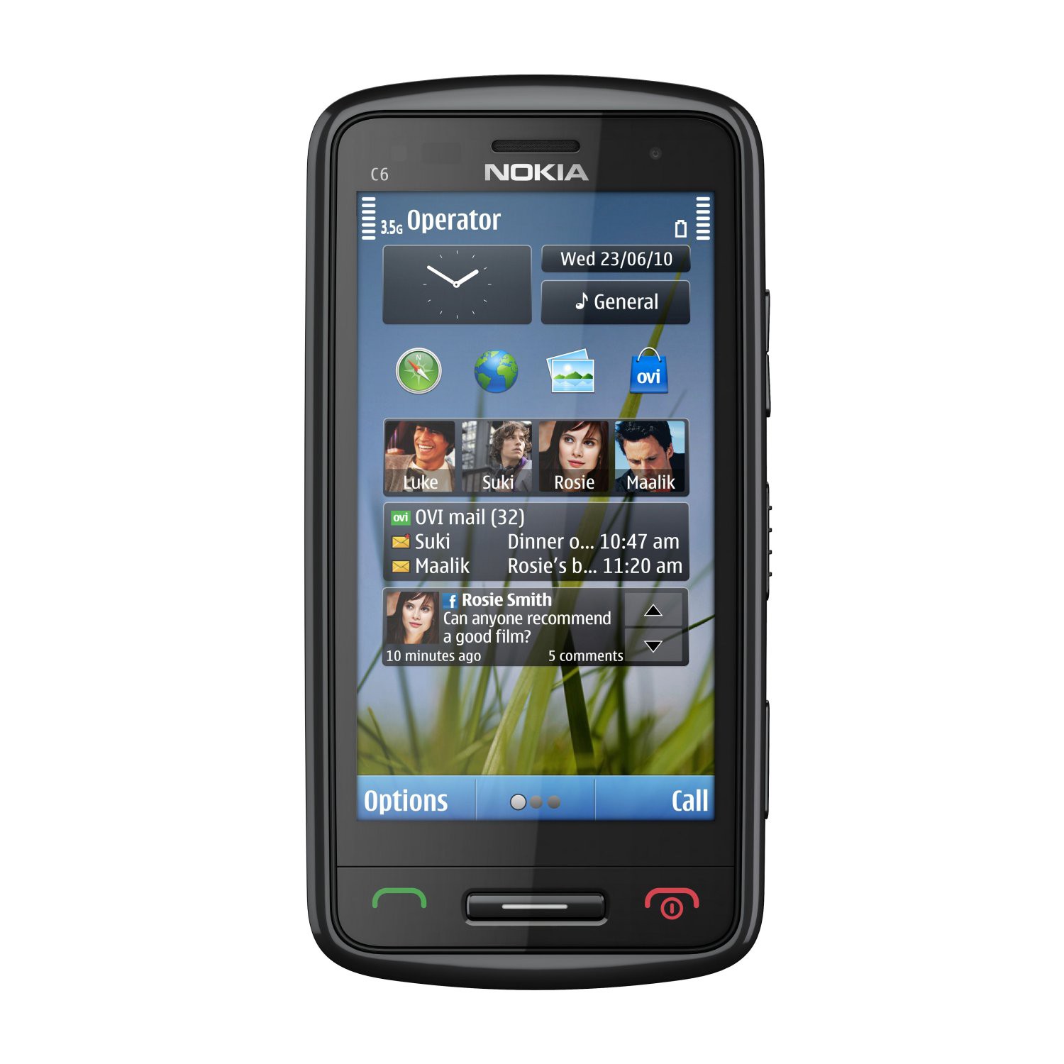 Nokia C6-01 čern&aacute; (black) - mobil