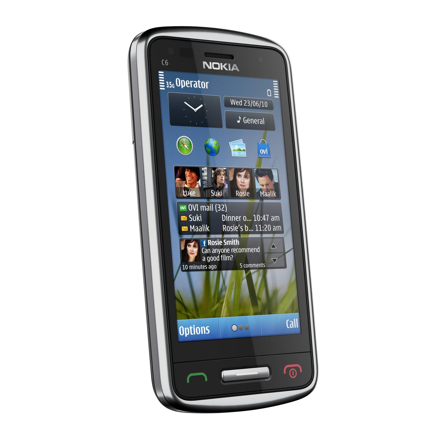 Nokia C6-01 stř&iacute;brn&yacute; (silver) - mobil