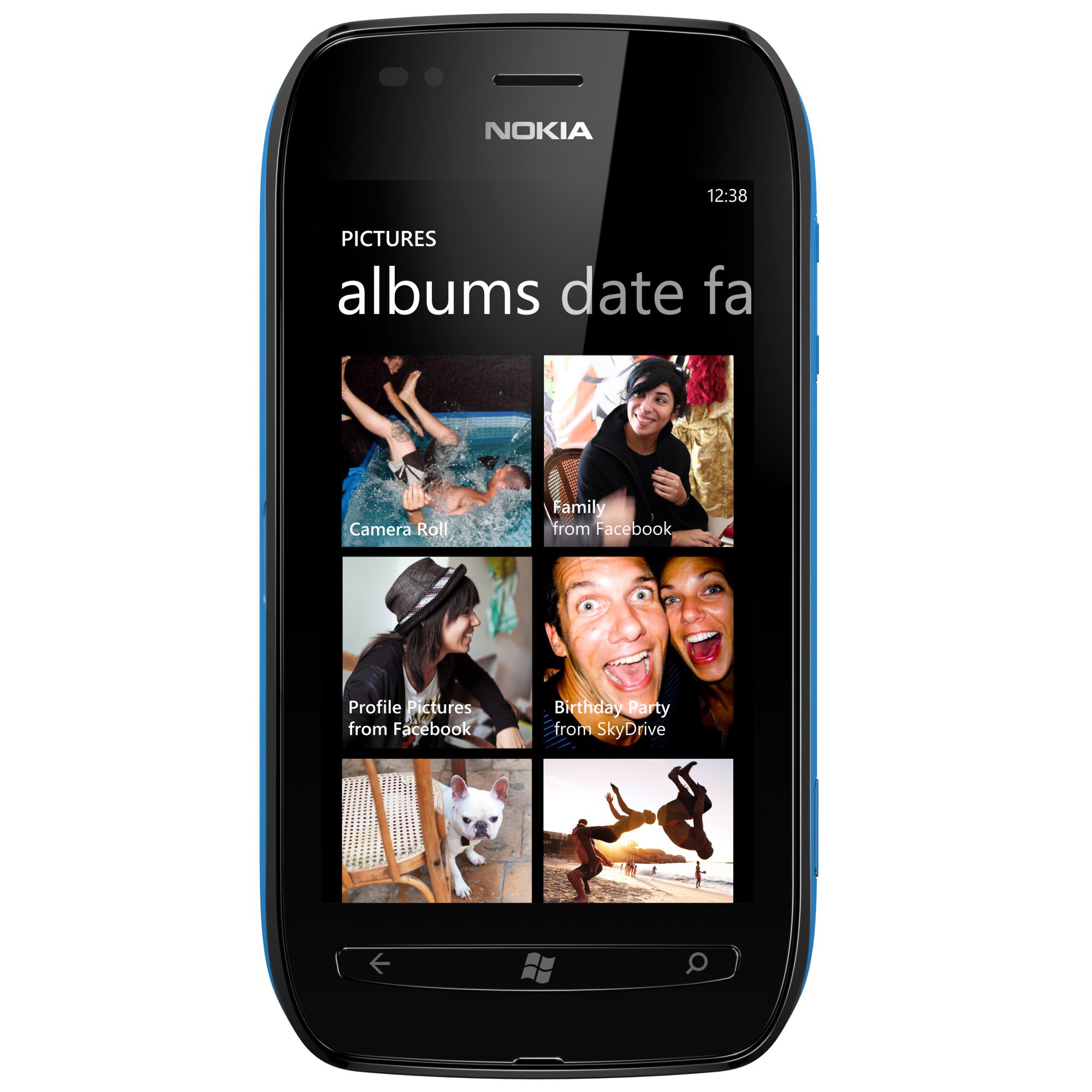 Nokia Lumia 710 (Musta/Syaani)