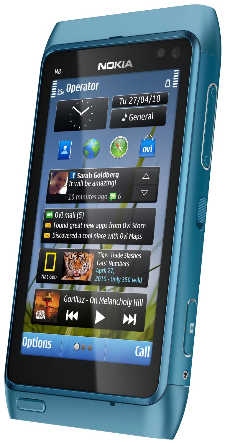 Nokia N8 blue/modr&aacute; - mobil