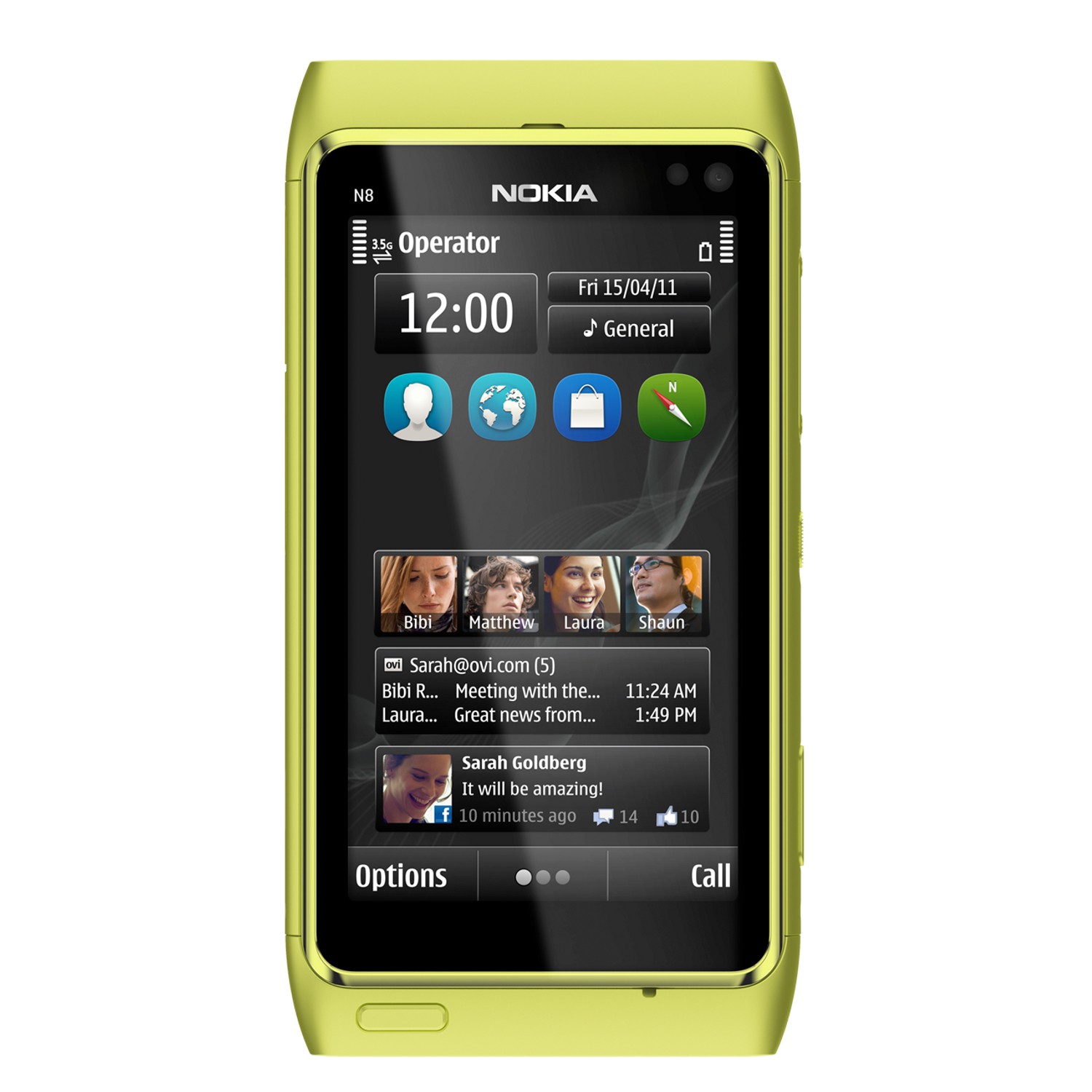 Nokia N8 zelen&yacute; (green) - mobil